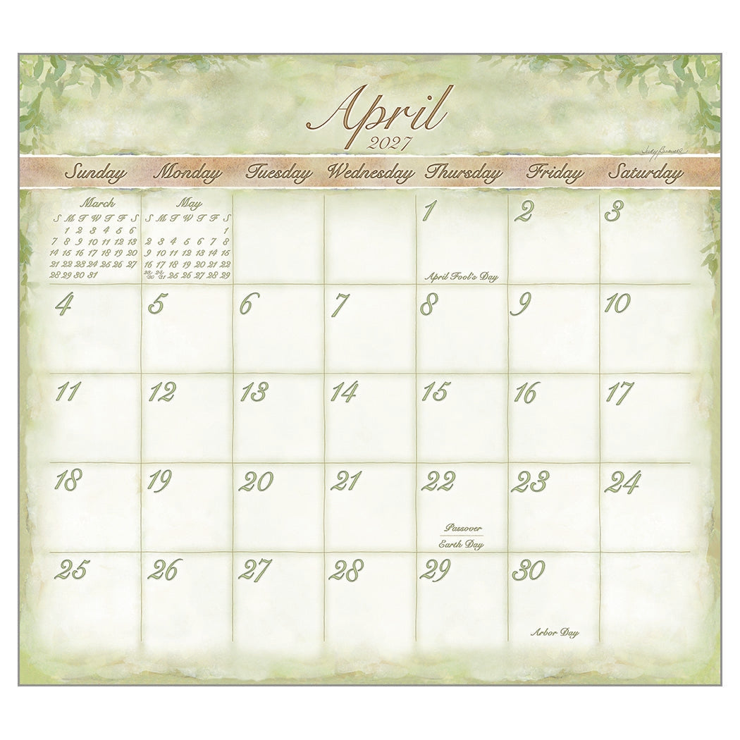 2027 Judy Buswell Watercolors - Deluxe Wall Calendar by Judy Buswell