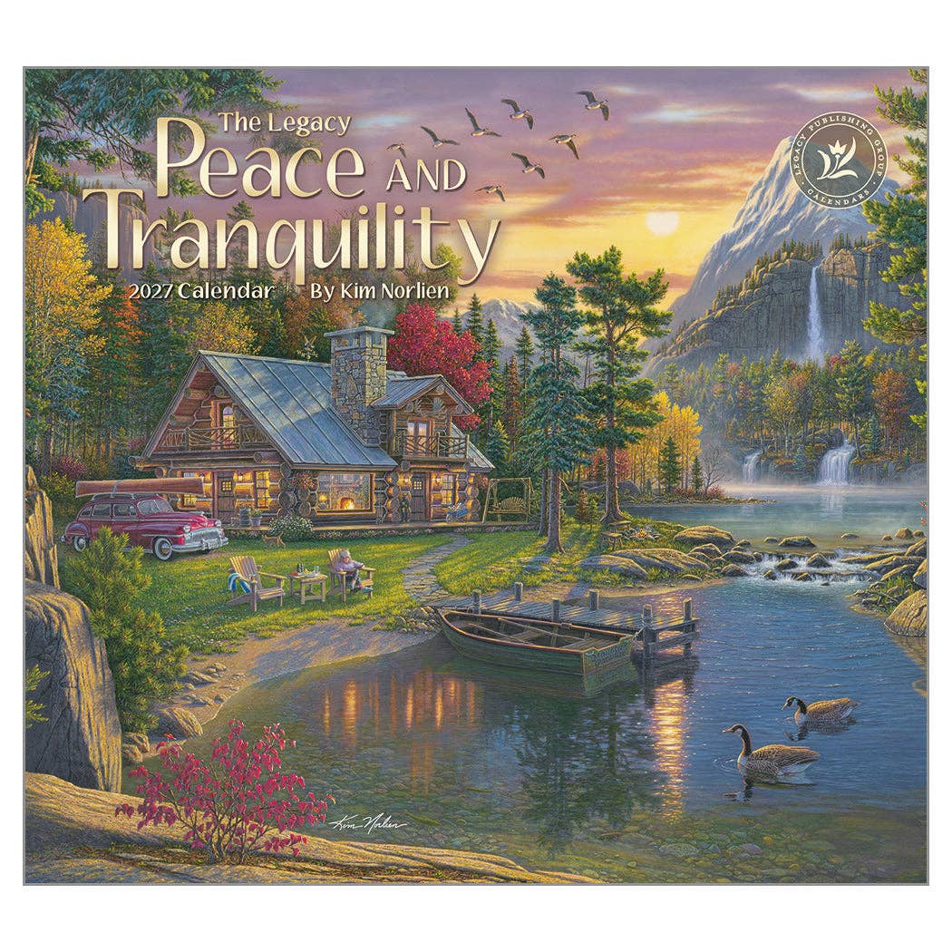 2027 Peace And Tranquility - Deluxe Wall Calendar by Mark Keathley
