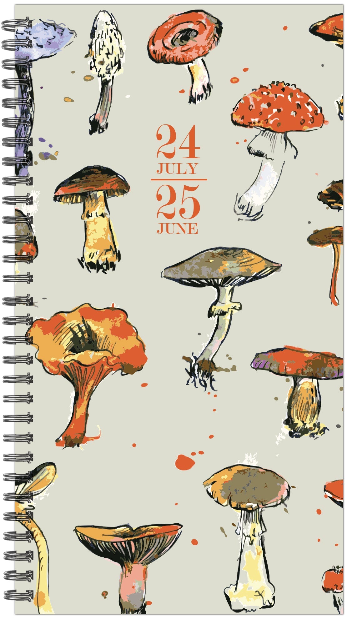 July 2024 - June 2025 Cottage Mushrooms - Small Monthly Academic Year Diary/Planner