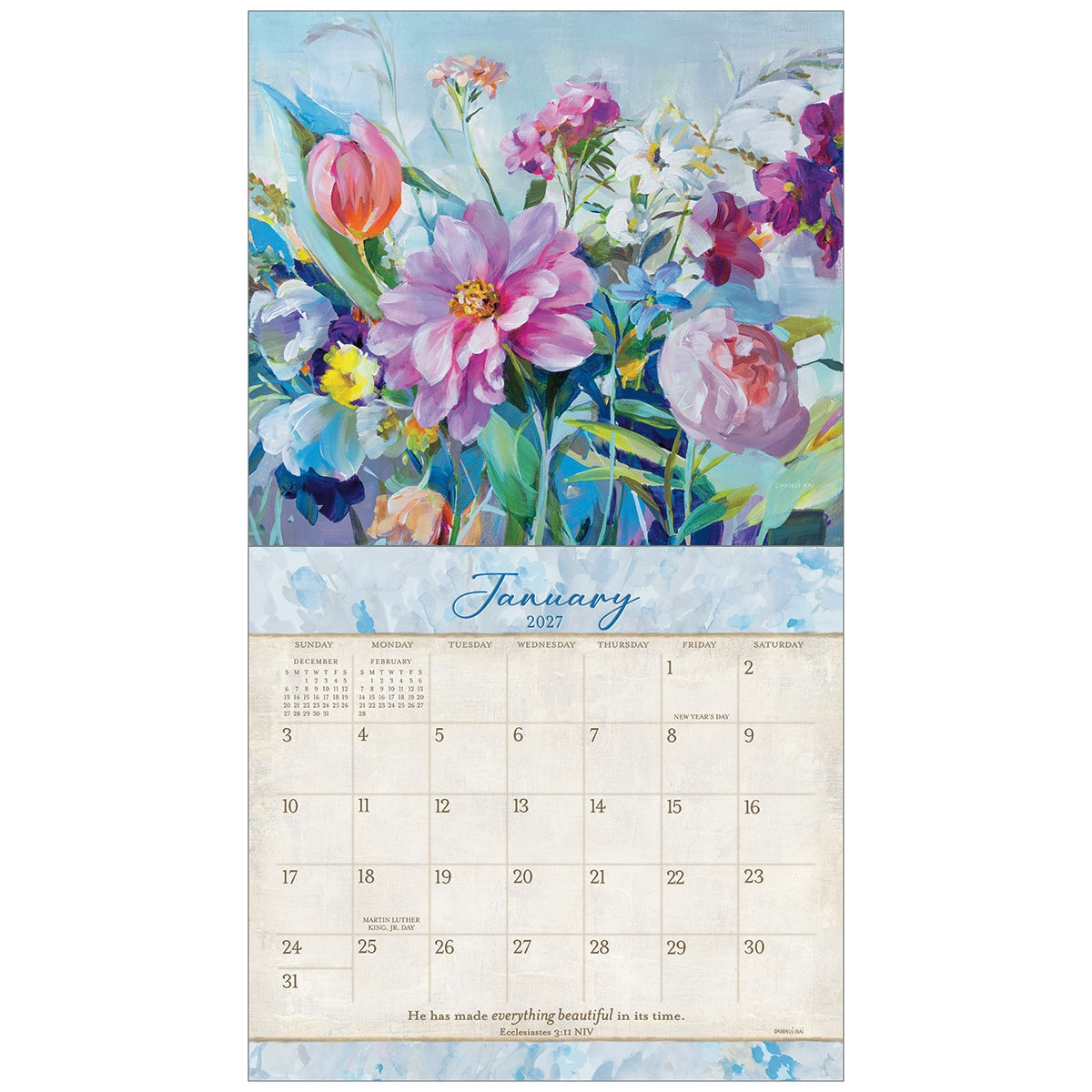 2027 Tranquility - Deluxe Wall Calendar by Jennifer Lommers