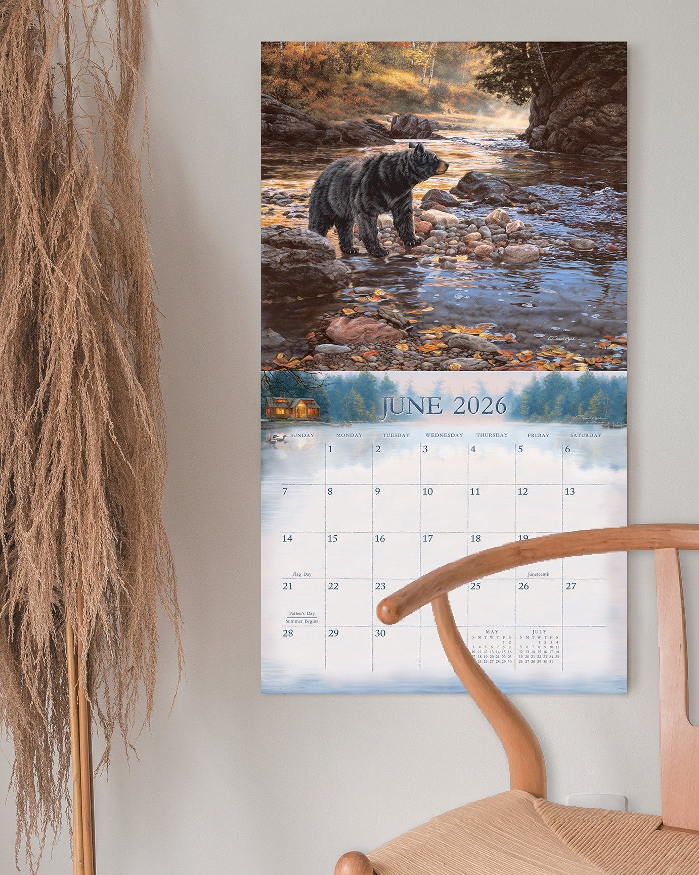 2026 Legacy Cabin View - Deluxe Wall Calendar