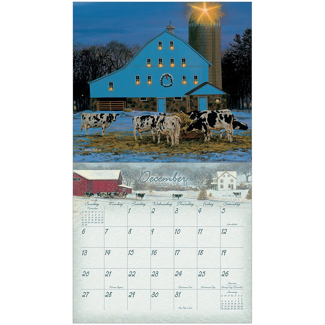 2026 Legacy Cow Calendar - Deluxe Wall Calendar