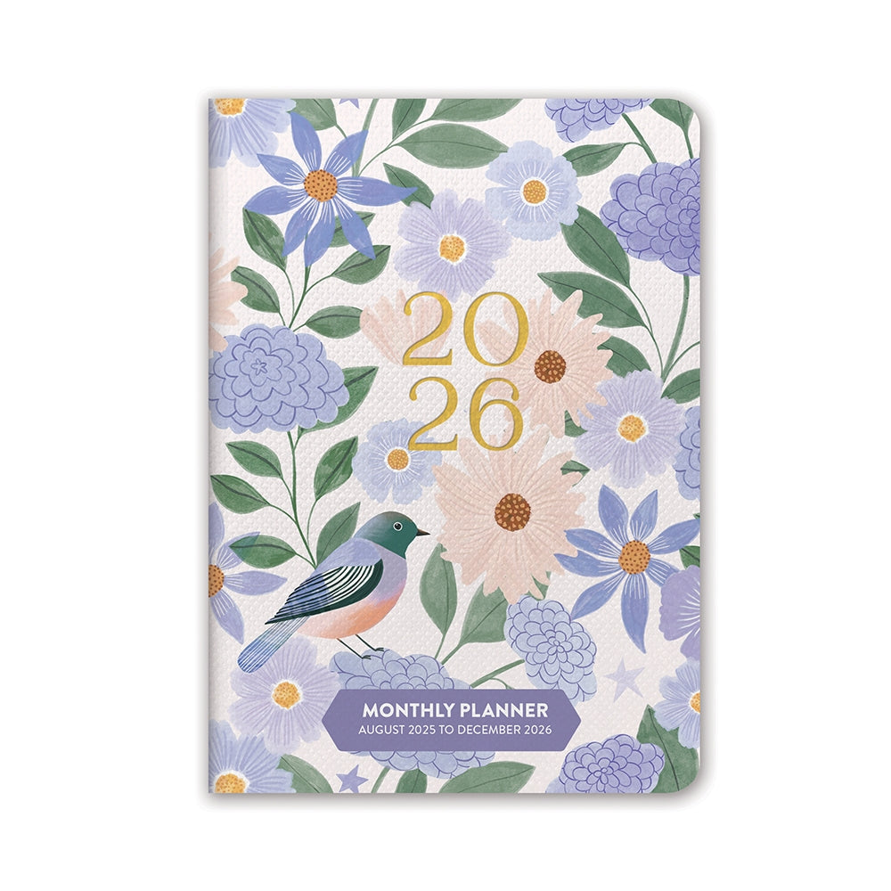 2026 Birds & Bloom - 17-Month Monthly Pocket Diary/Planner
