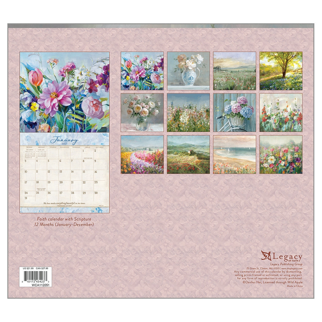 2027 Tranquility - Deluxe Wall Calendar by Jennifer Lommers
