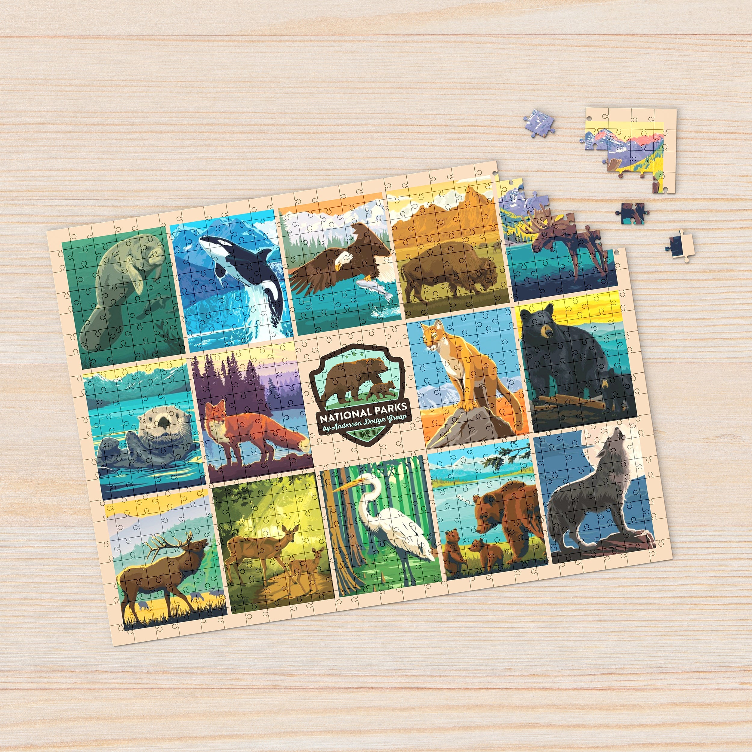 National Parks Wildlife 1000 Piece - Jigsaw Puzzle