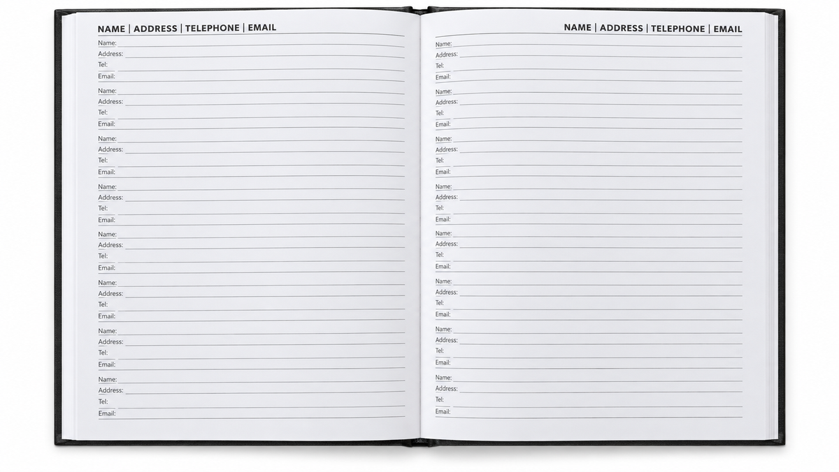 Personalised 2027 A4 Hard Cover Appointment Diary