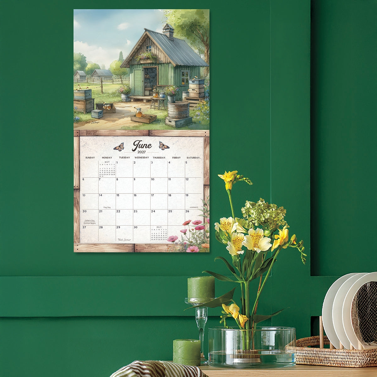 2027 Gardening - Deluxe Wall Calendar by Macne Oream