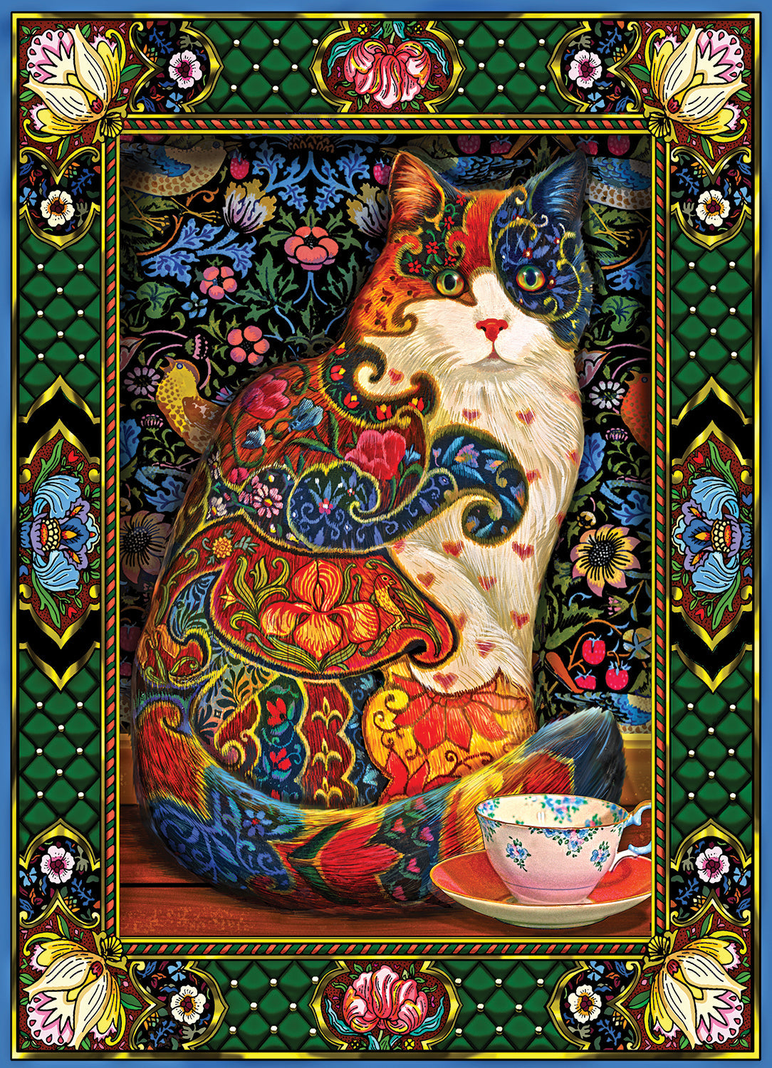 Painted Cat 1000 Piece - Jigsaw Puzzle