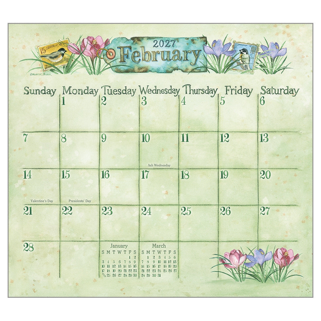 2027 Outside My Window - Deluxe Wall Calendar by Michelle L. Palmer
