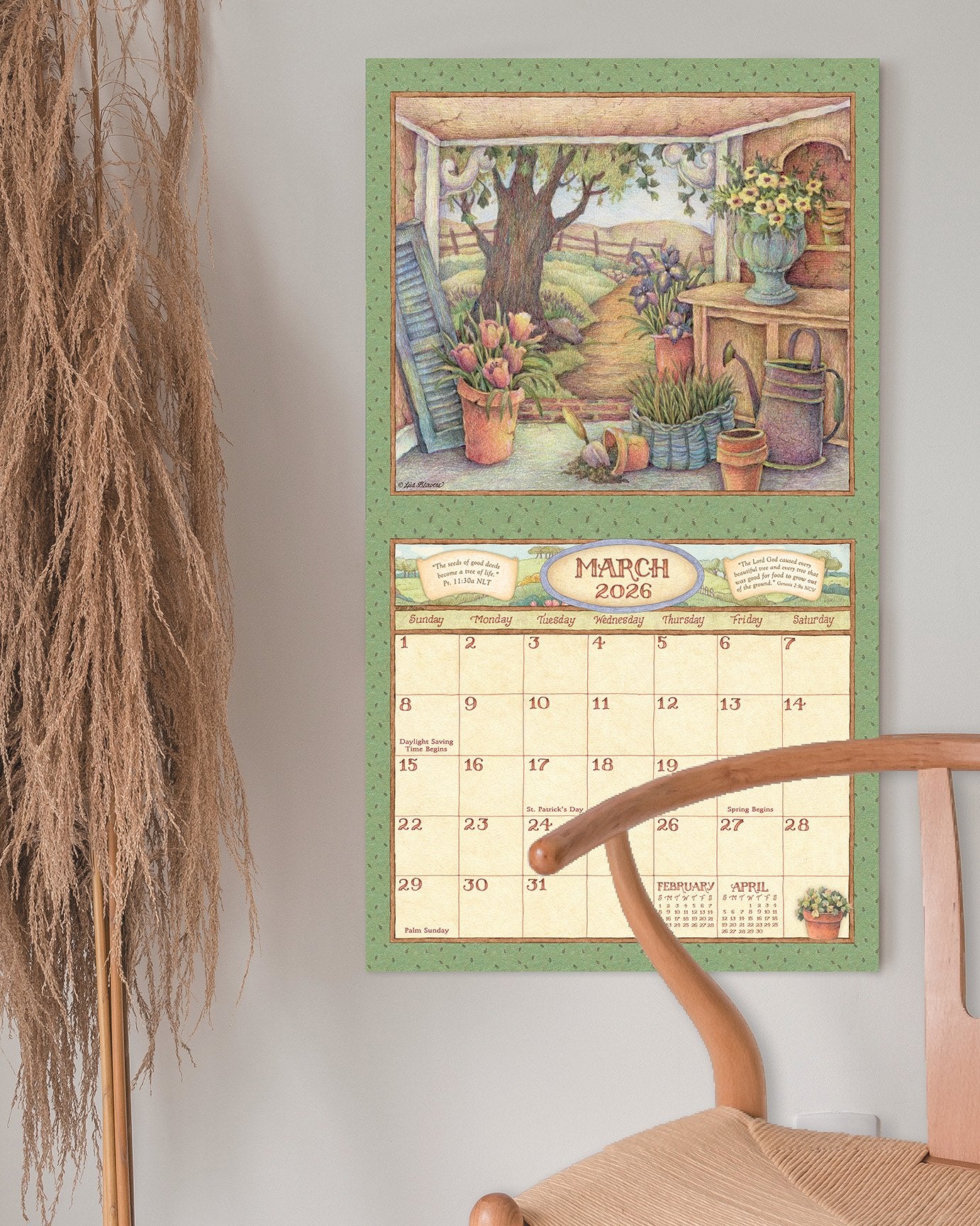 2026 Legacy Faithful Moments - Scripture - Deluxe Wall Calendar