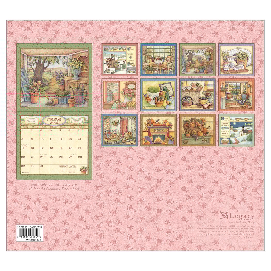 2026 Legacy Faithful Moments - Scripture - Deluxe Wall Calendar
