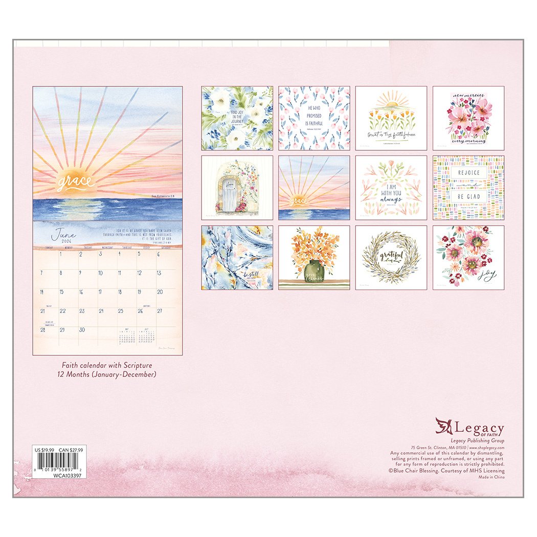 2026 Legacy Grace Upon Grace - Deluxe Wall Calendar