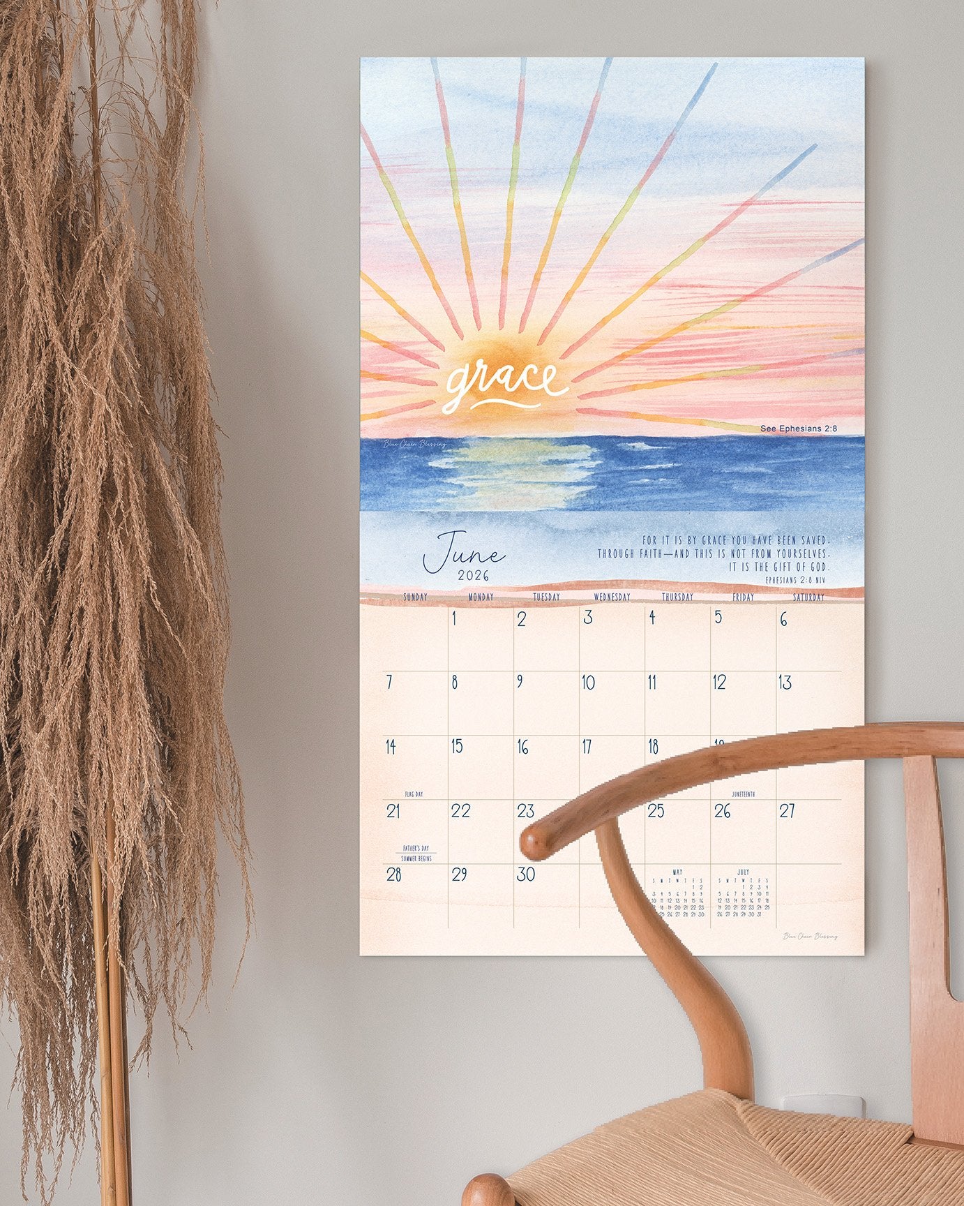 2026 Legacy Grace Upon Grace - Deluxe Wall Calendar