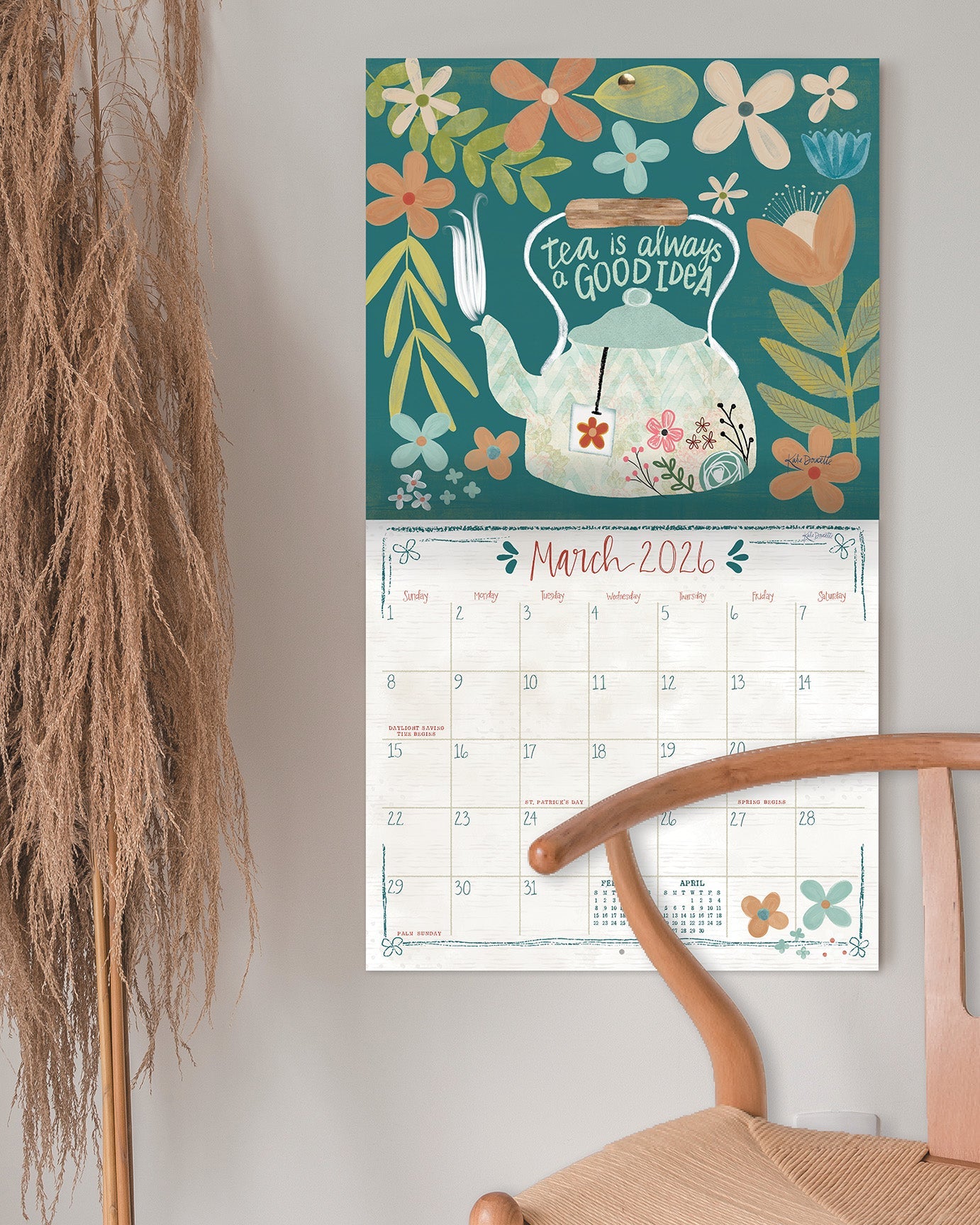 2026 Legacy Tea Time - Deluxe Wall Calendar