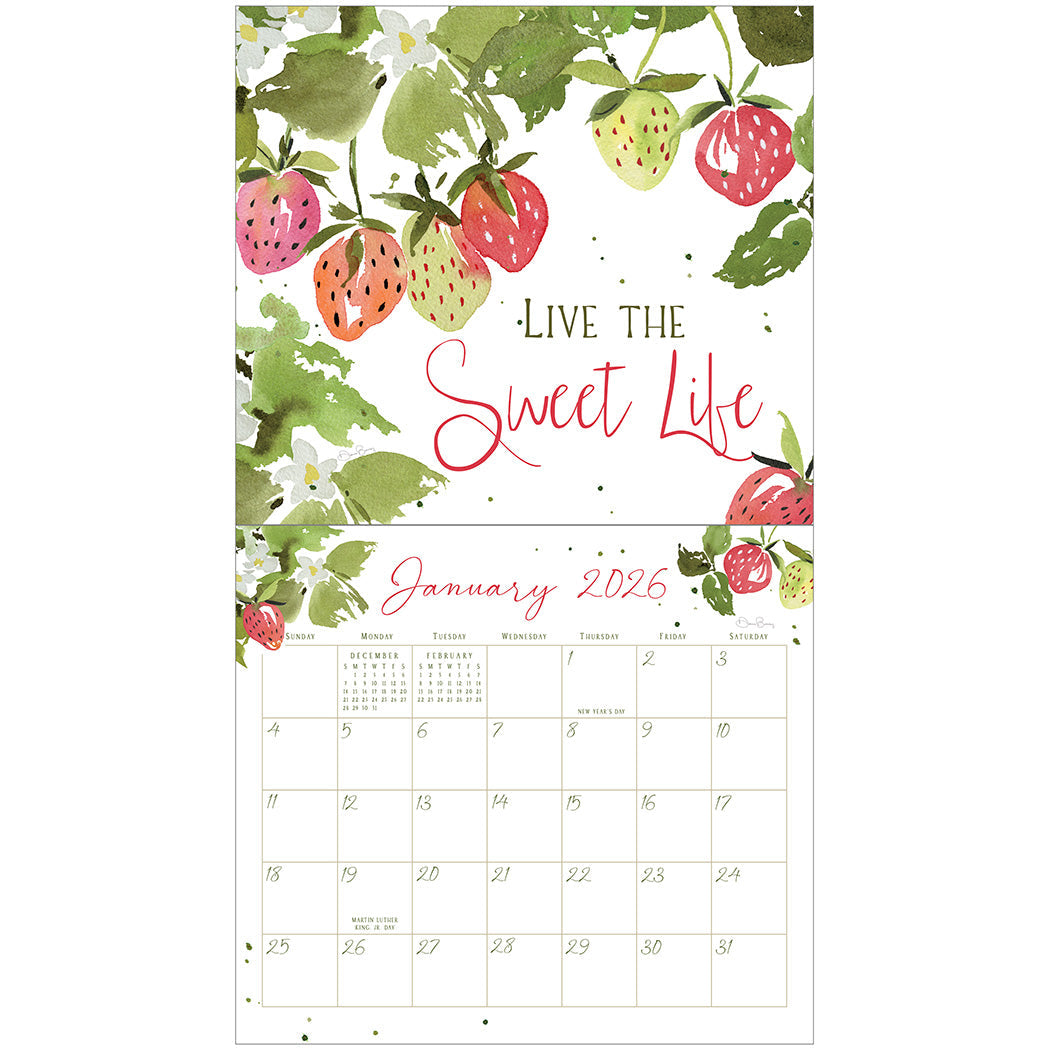 2026 Legacy The Sweet Life - Deluxe Wall Calendar