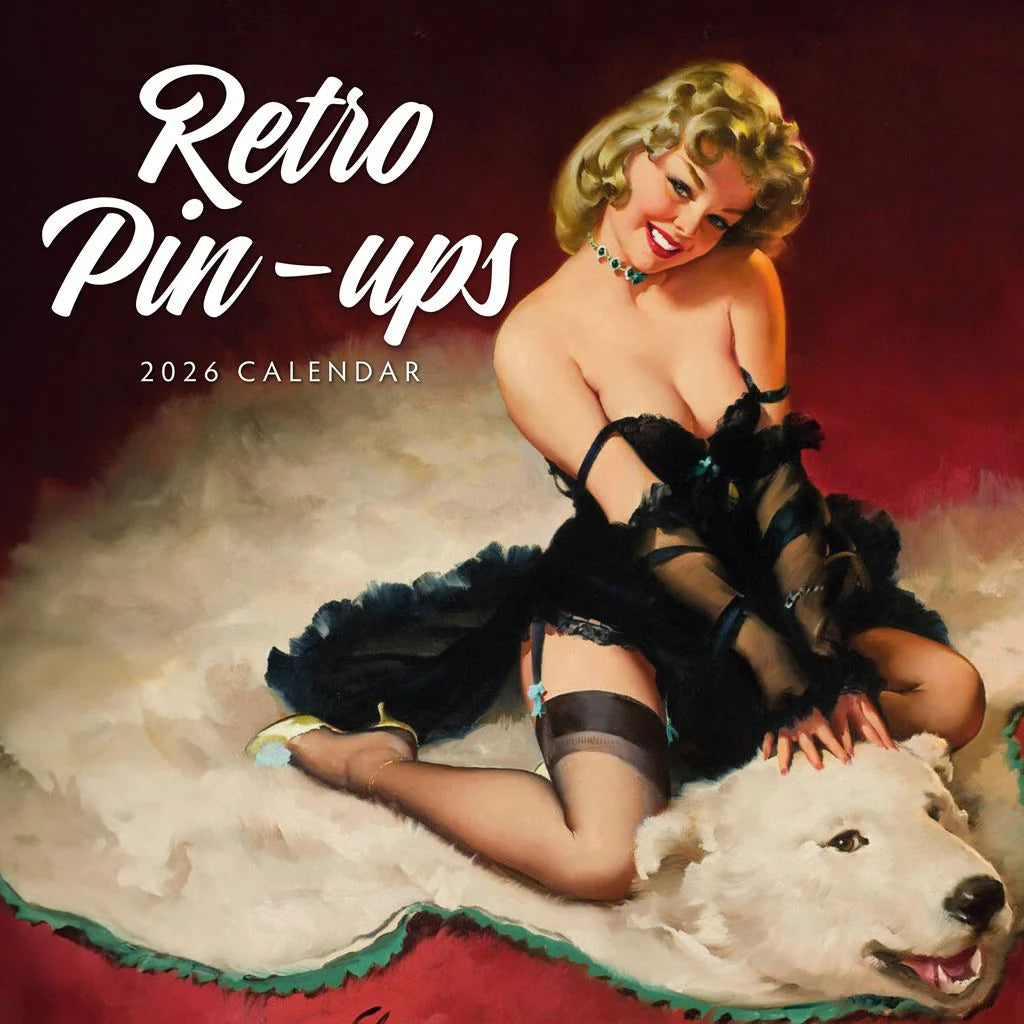 2026 Retro Pin-Ups - Square Wall Calendar