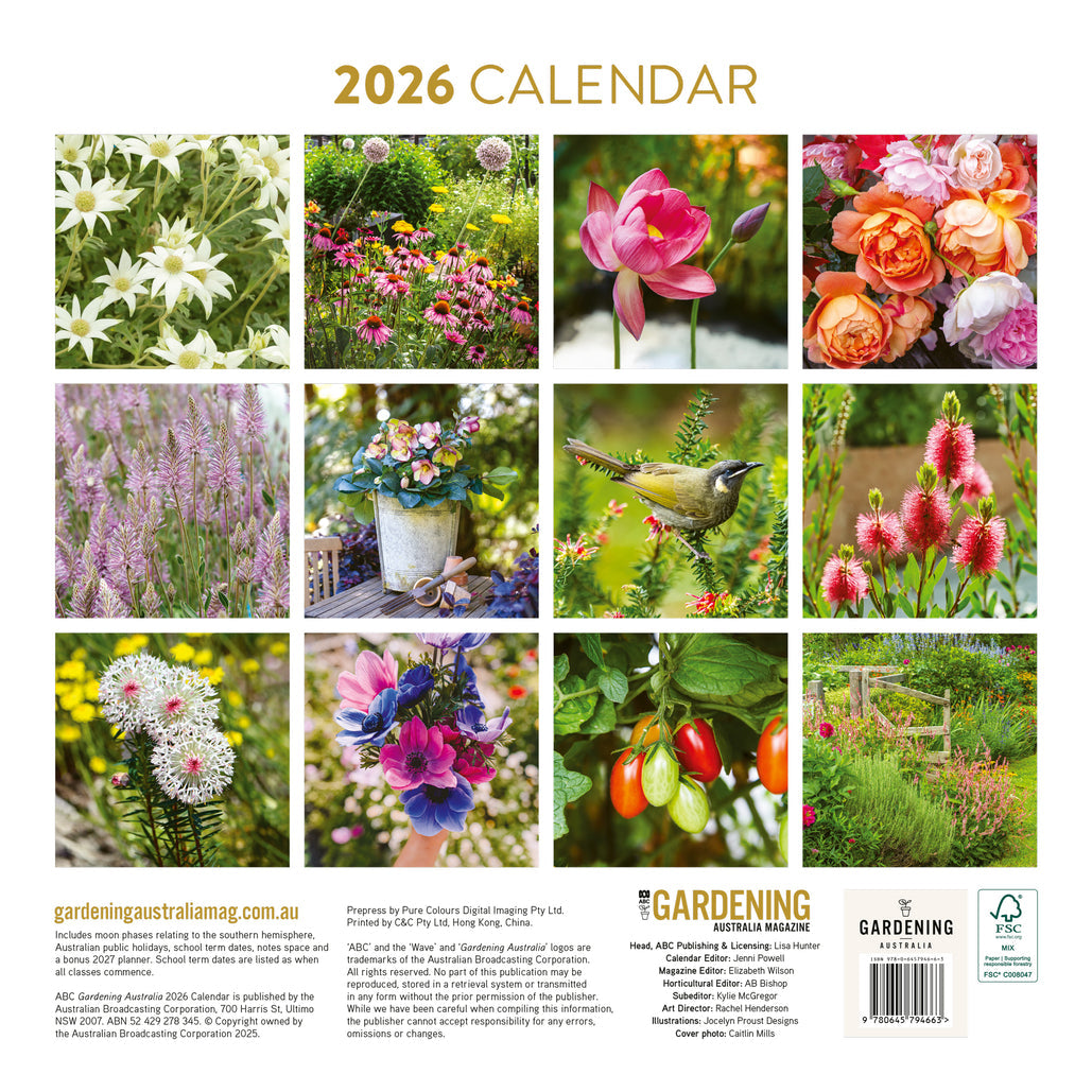 2026 ABC Gardening Australia - Square Wall Calendar