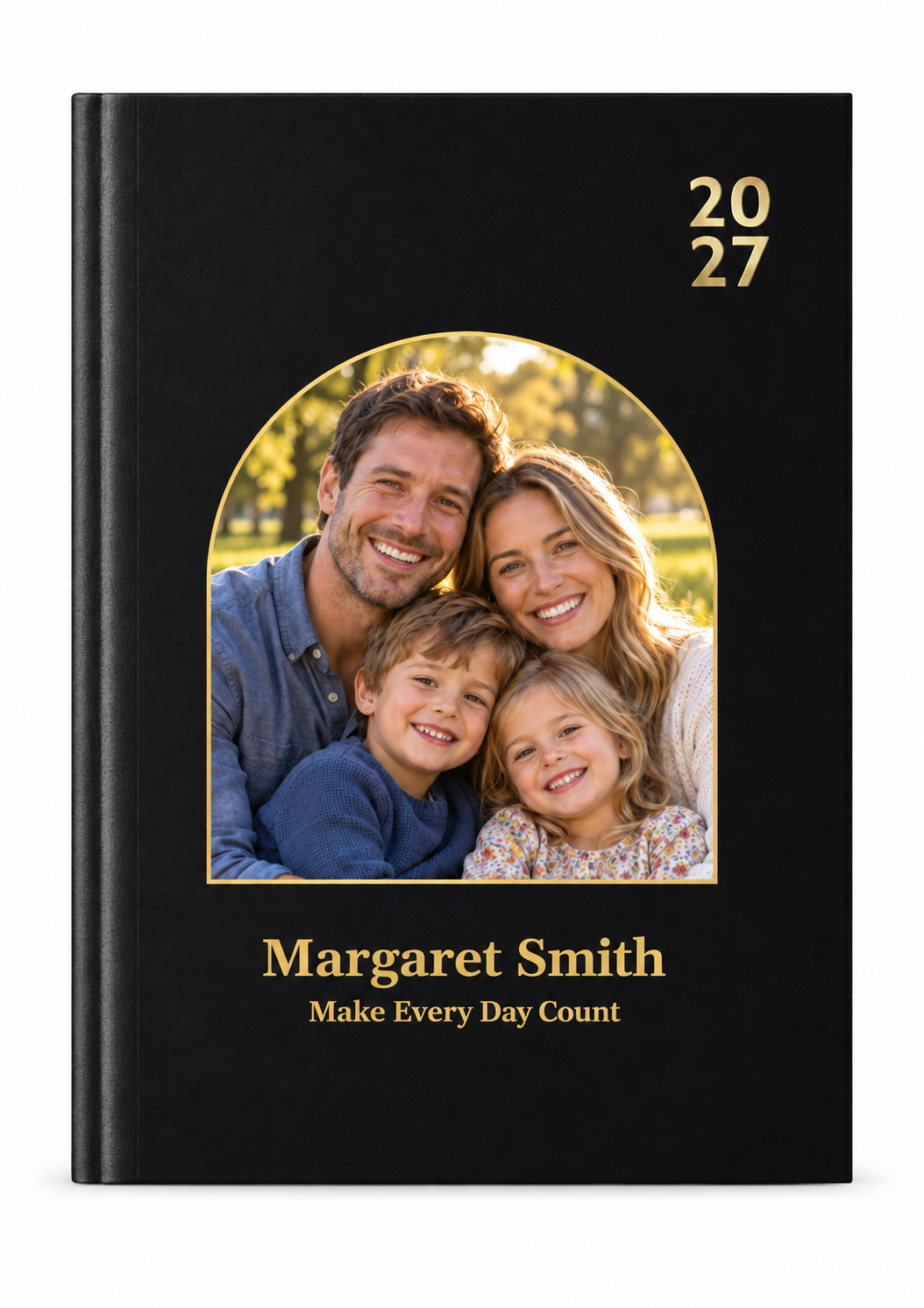 Personalised 2027 A4 Daily Appointment Diary Planner (Hard Cover)