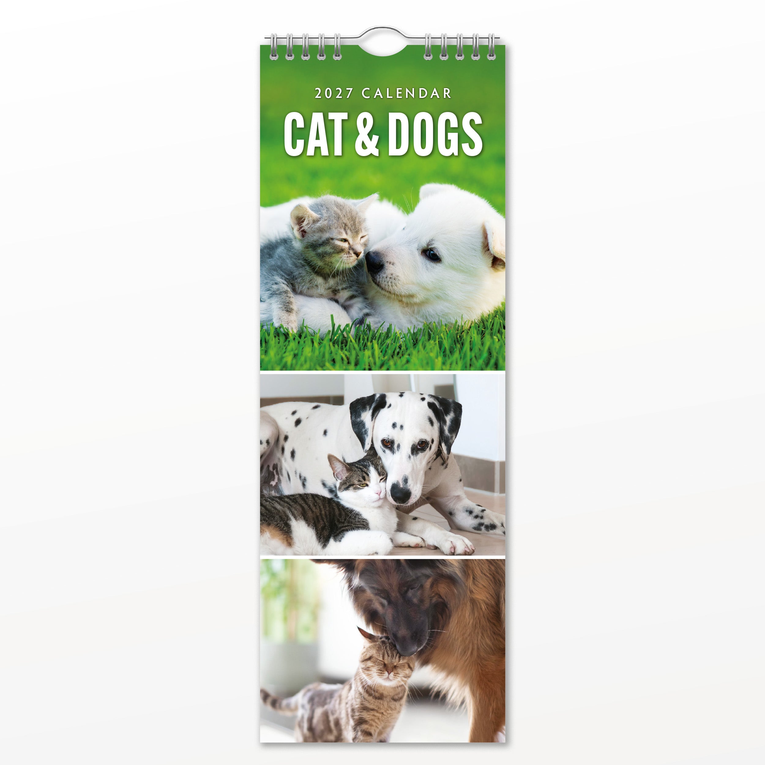 2027 Cats & Dogs - Slim Wall Calendar