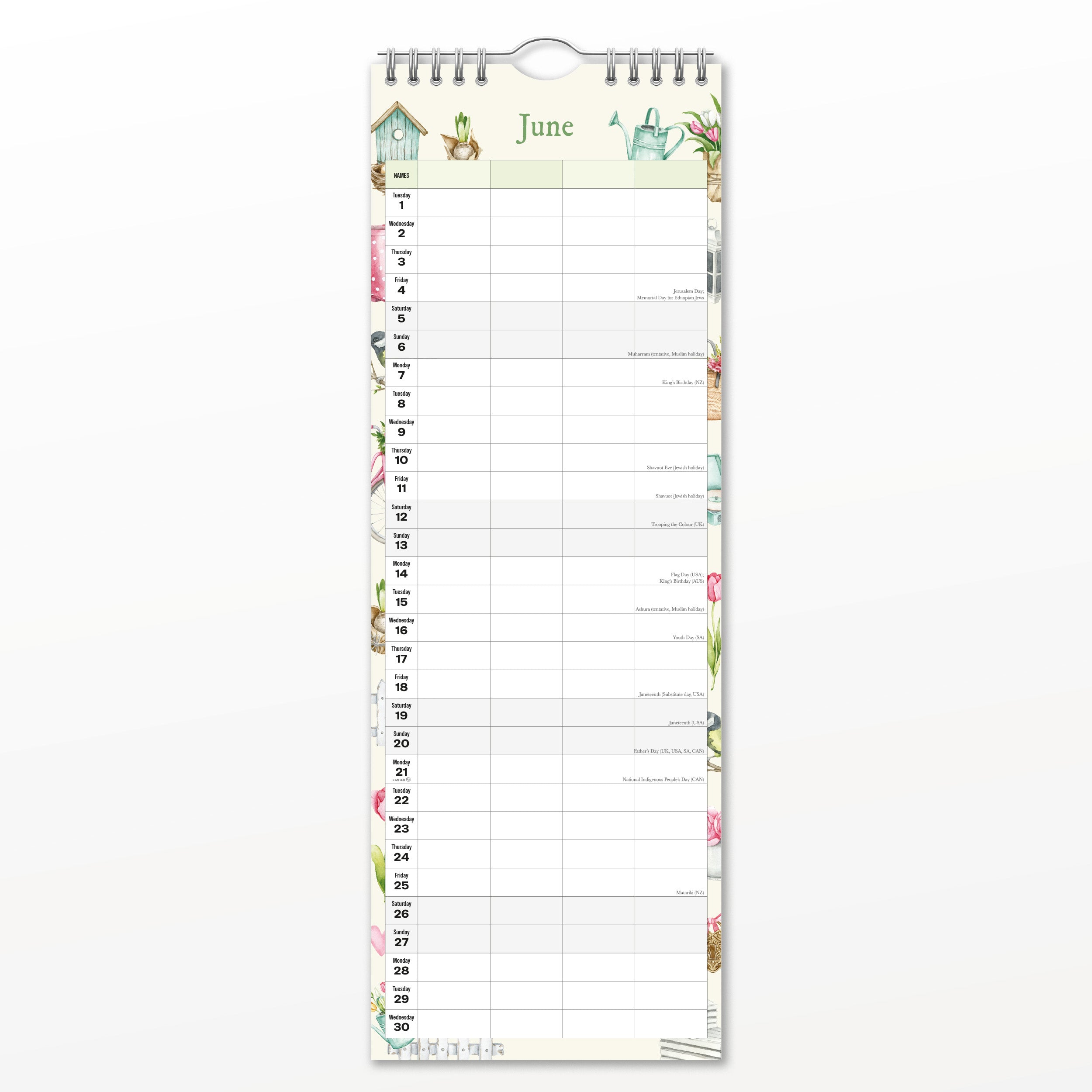 2027 Garden Life - Slim Wall Calendar