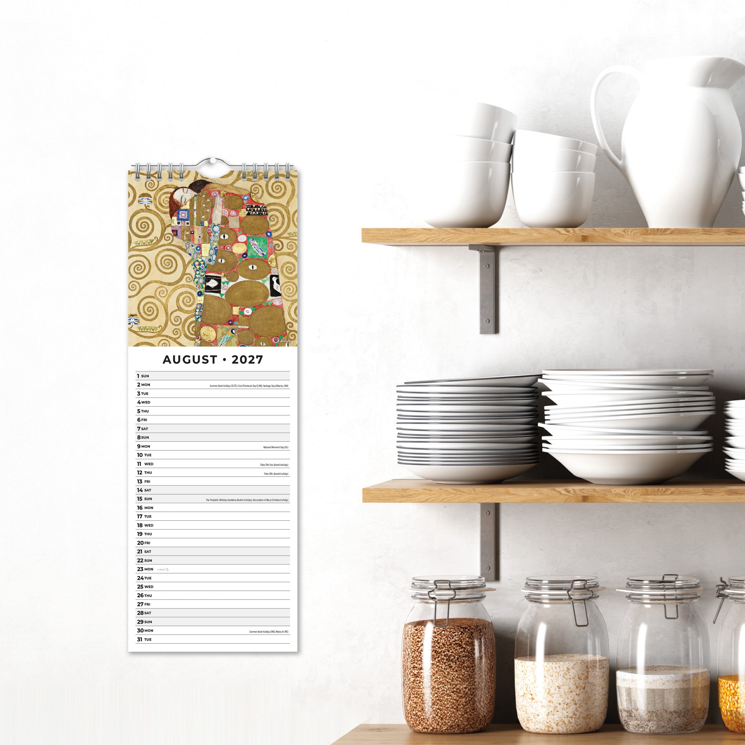 2027 Klimt - Slim Wall Calendar