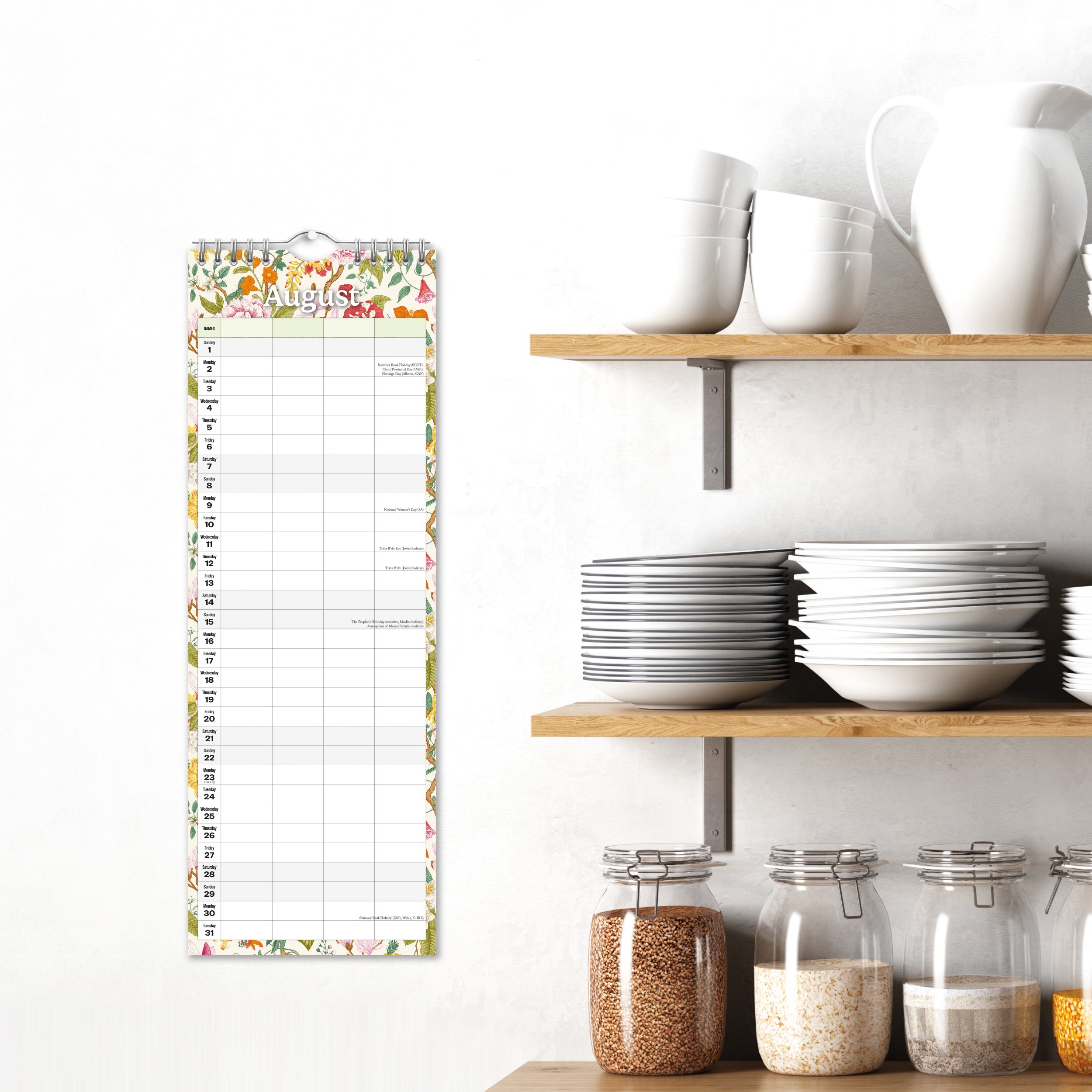 2027 Nature - Slim Wall Calendar