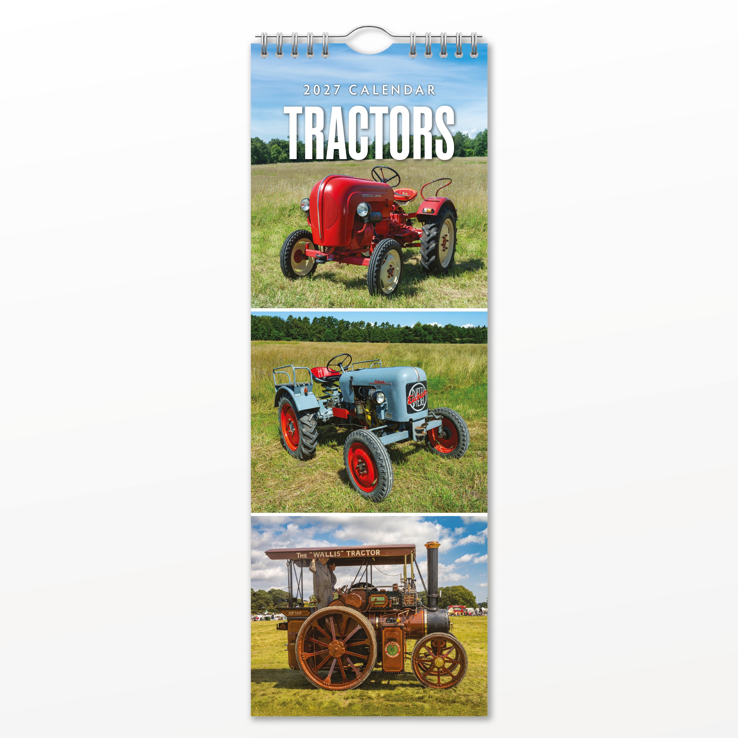 2027 Tractors - Slim Wall Calendar