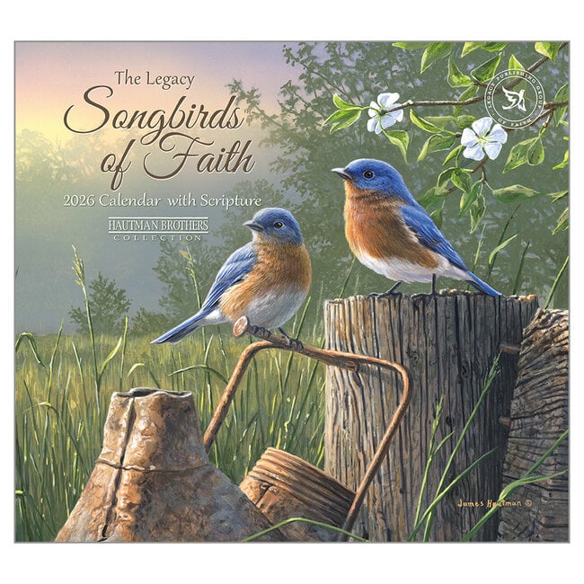 2026 Legacy Songbirds Of Faith - Scripture - Deluxe Wall Calendar