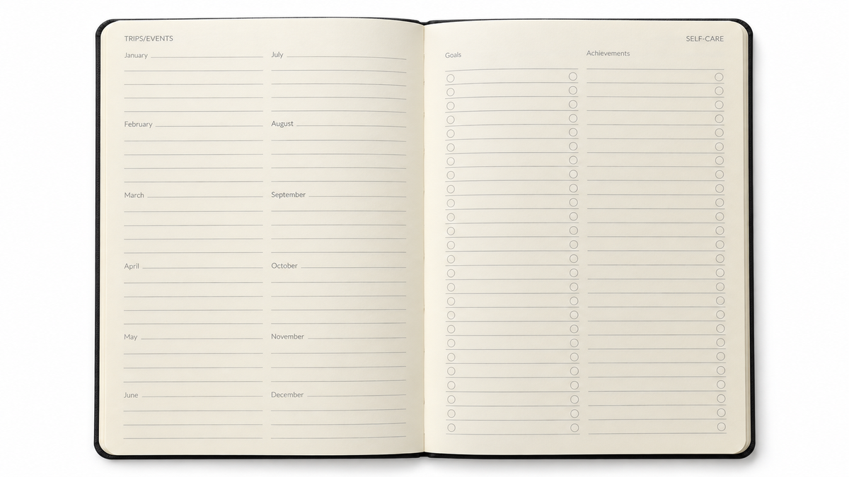 Personalised 2027 A5 Daily & Monthly Appointment Planner - Hard Cover Diary