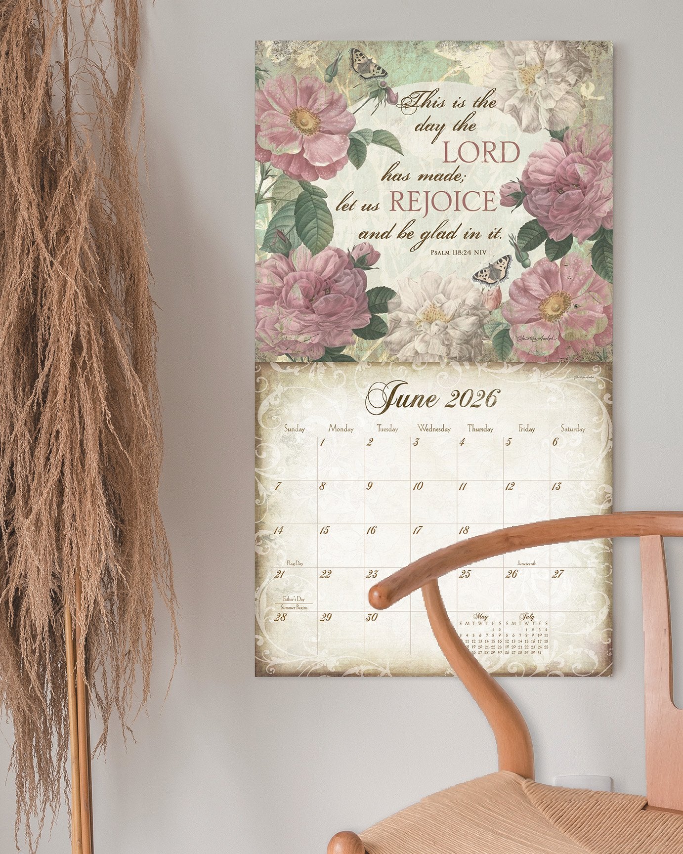 2026 Legacy Walk Of Faith - Scripture - Deluxe Wall Calendar