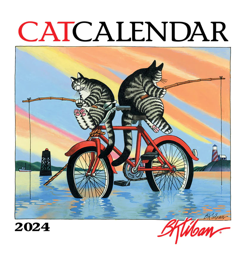 2024 B. Kliban CatCalendar Square Wall Calendar Art Calendars by