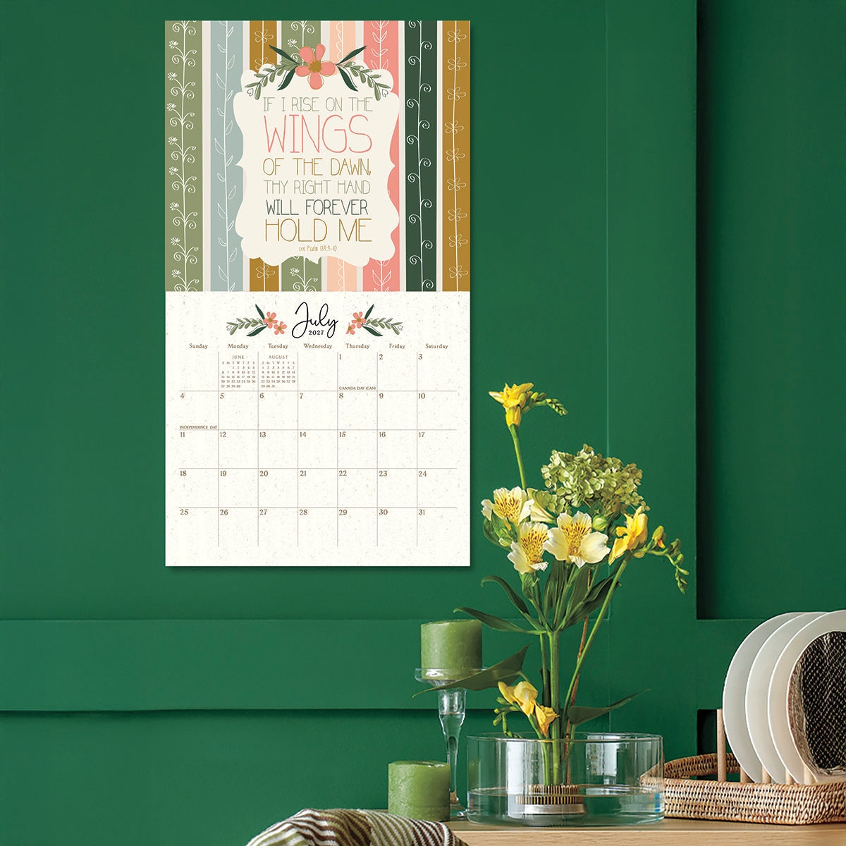 2027 Be Still - Scripture - Deluxe Wall Calendar