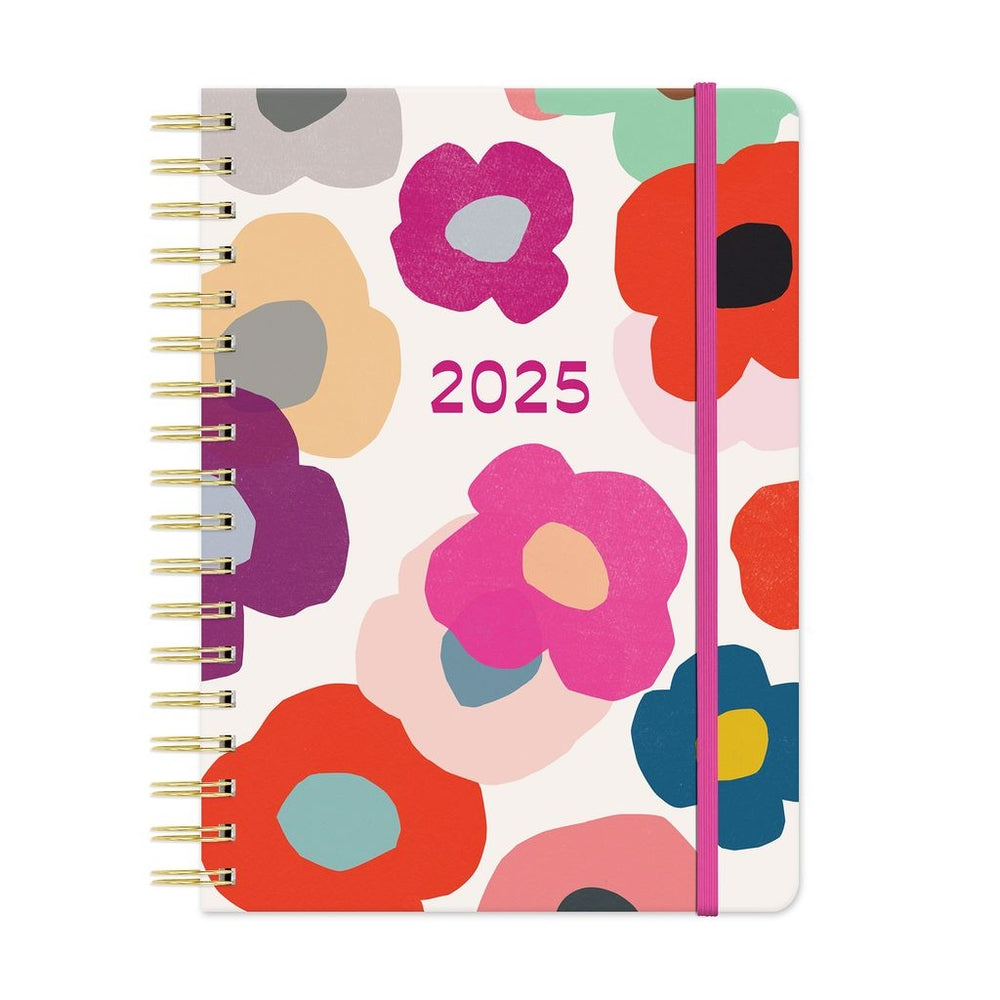 2025 Summer Poppies - Tri-Tab Weekly & Monthly Diary/Planner