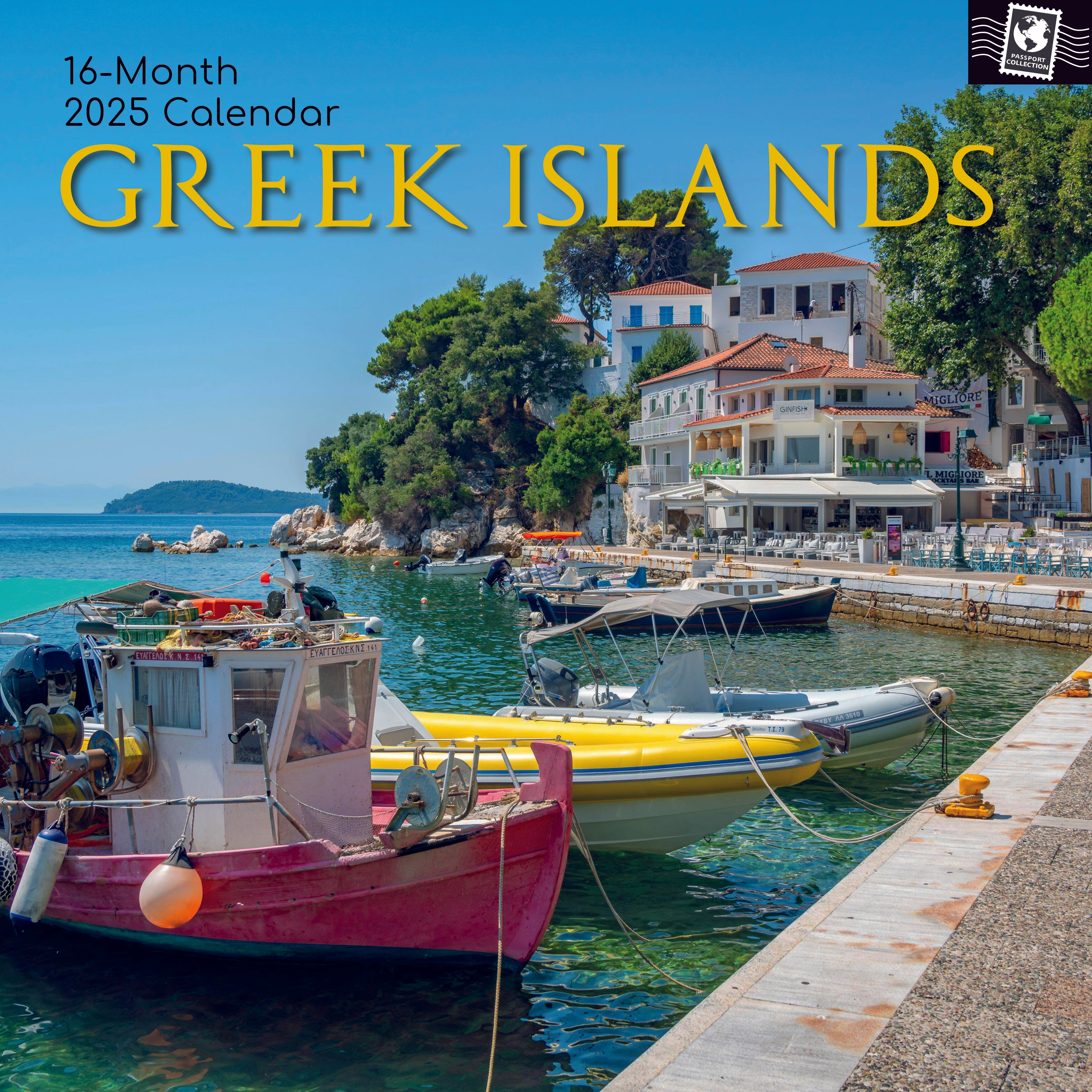2025 Greek Islands - Square Wall Calendar