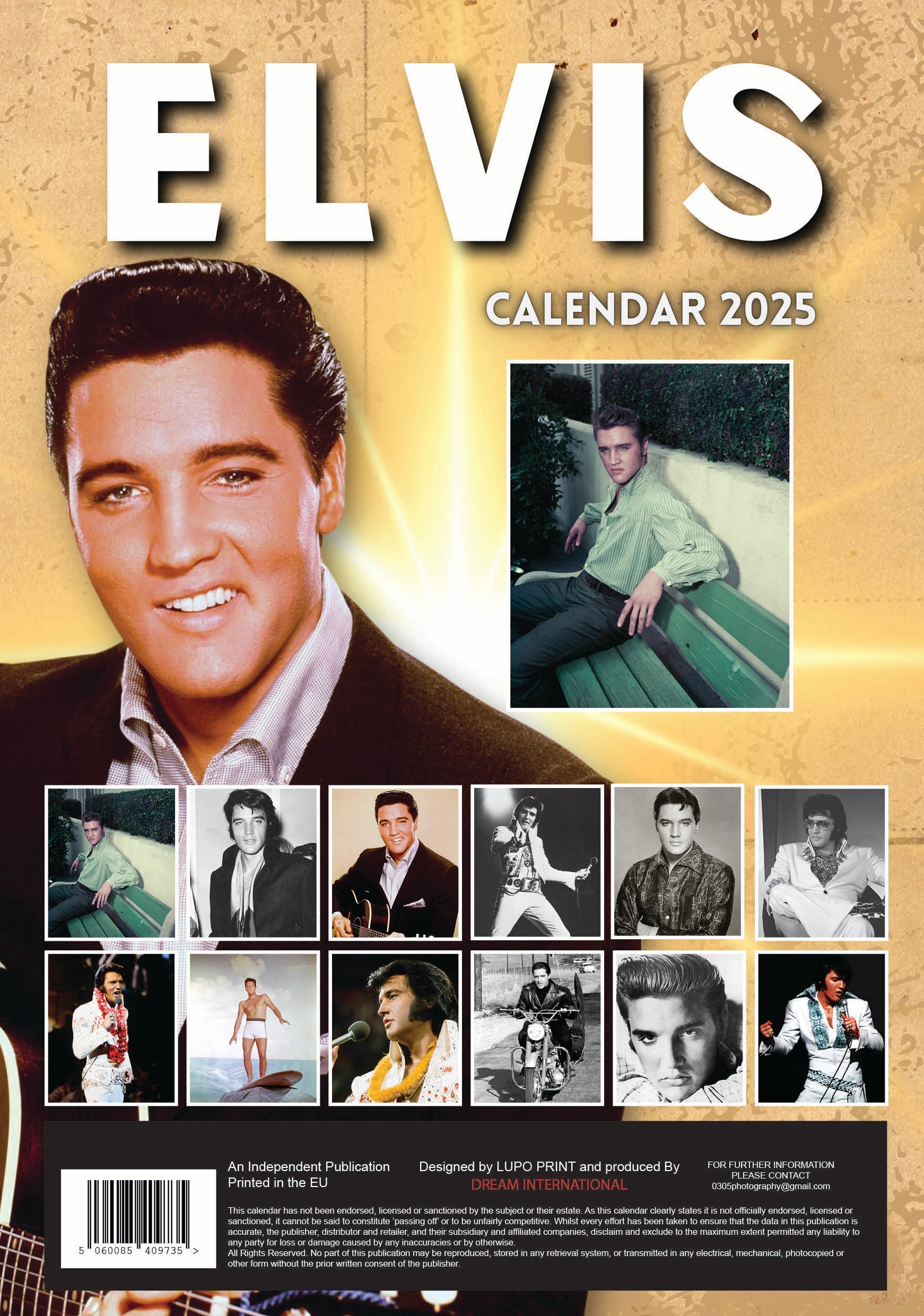 2025 Elvis - A3 Wall Calendar
