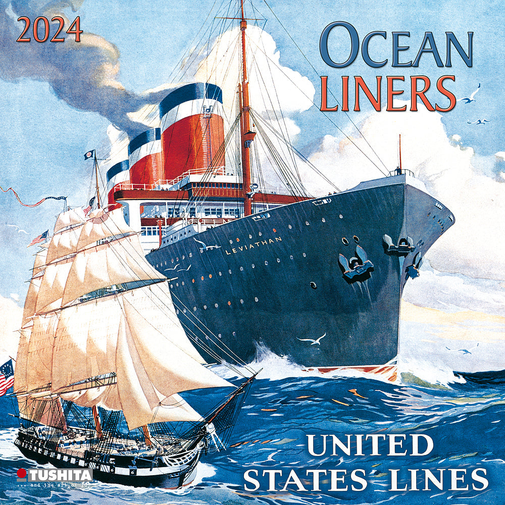 2024 Ocean Liners - Square Wall Calendar