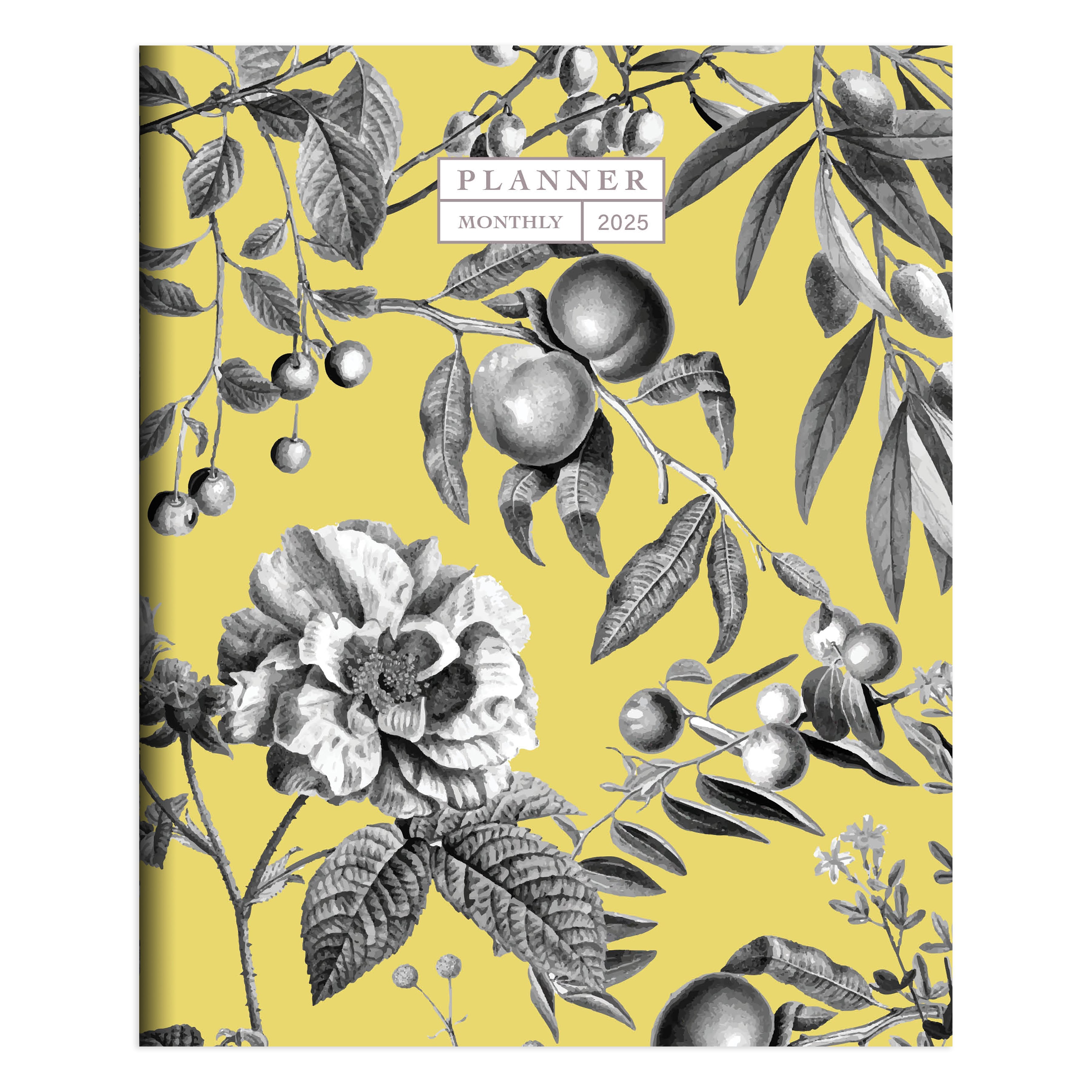 2025 Beyond the Pale Yellow - Medium Monthly Diary/Planner