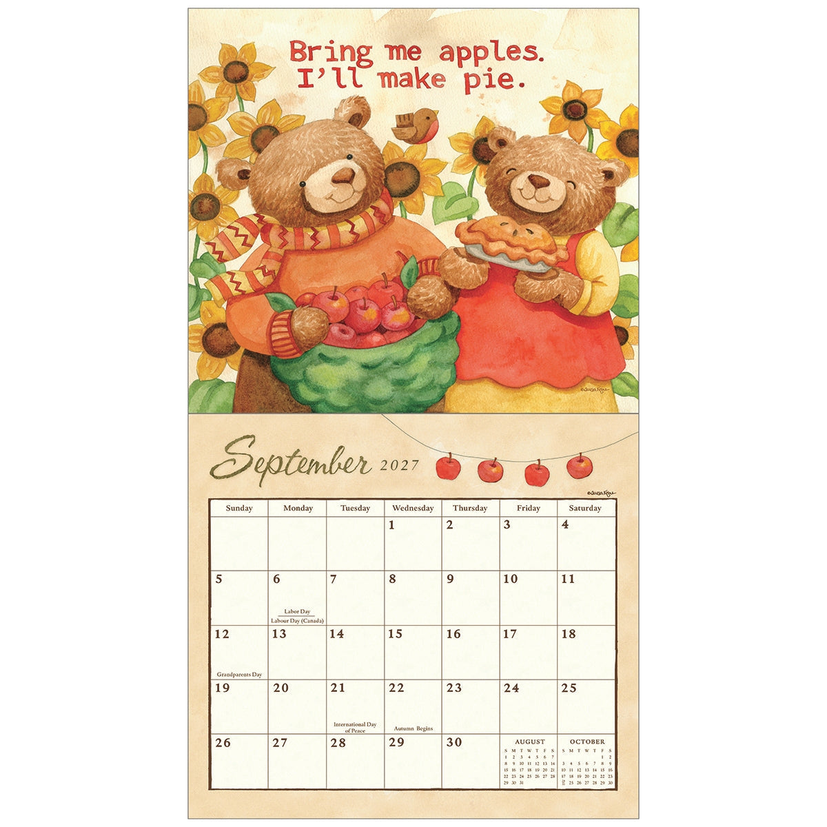2027 Bears - Deluxe Wall Calendar