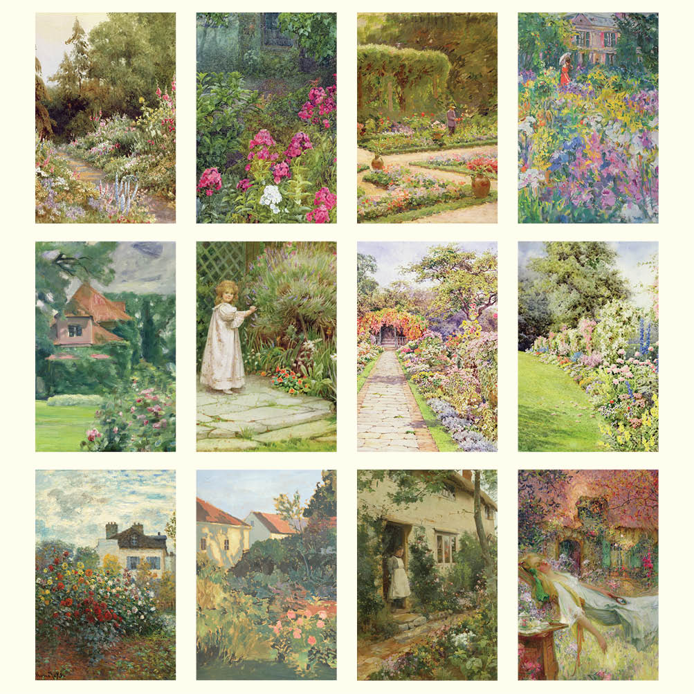 2024 Cottage Gardens - Deluxe Wall Calendar