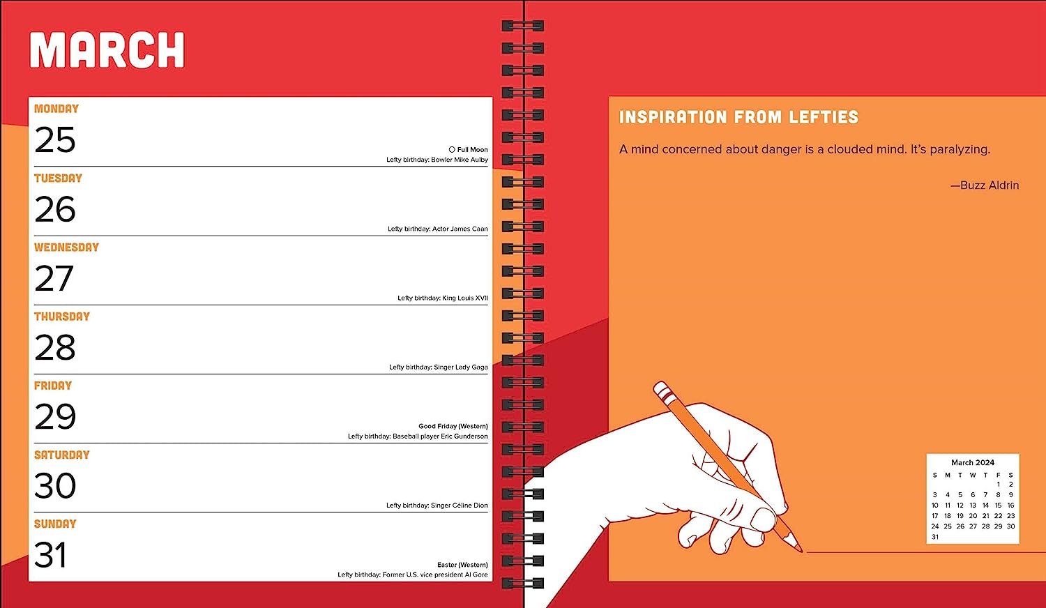 2024 Left-Handers - Weekly Dairy/Planner  SOLD OUT