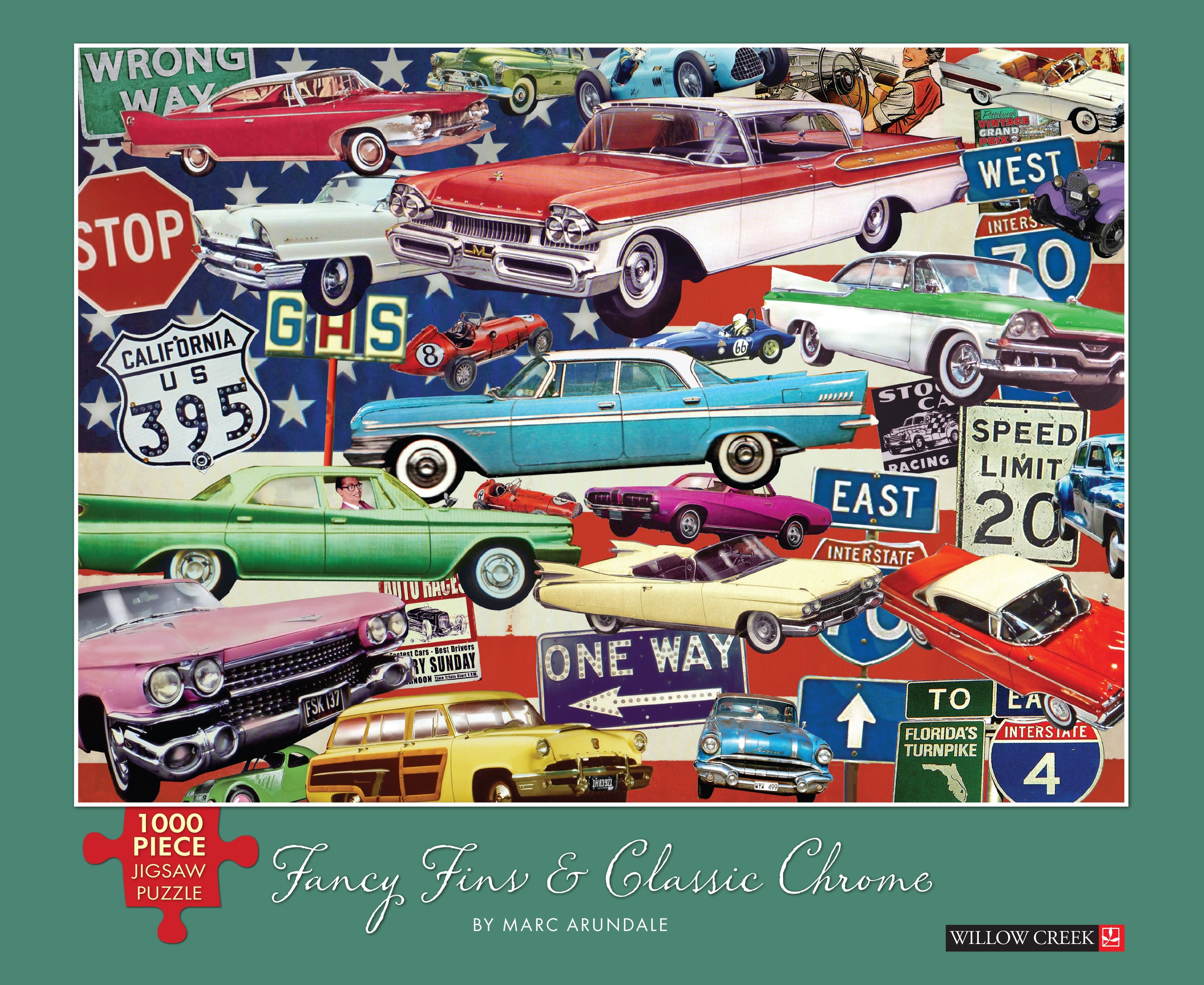 Fancy Fins & Classic Chrome 1000 Piece - Jigsaw Puzzle