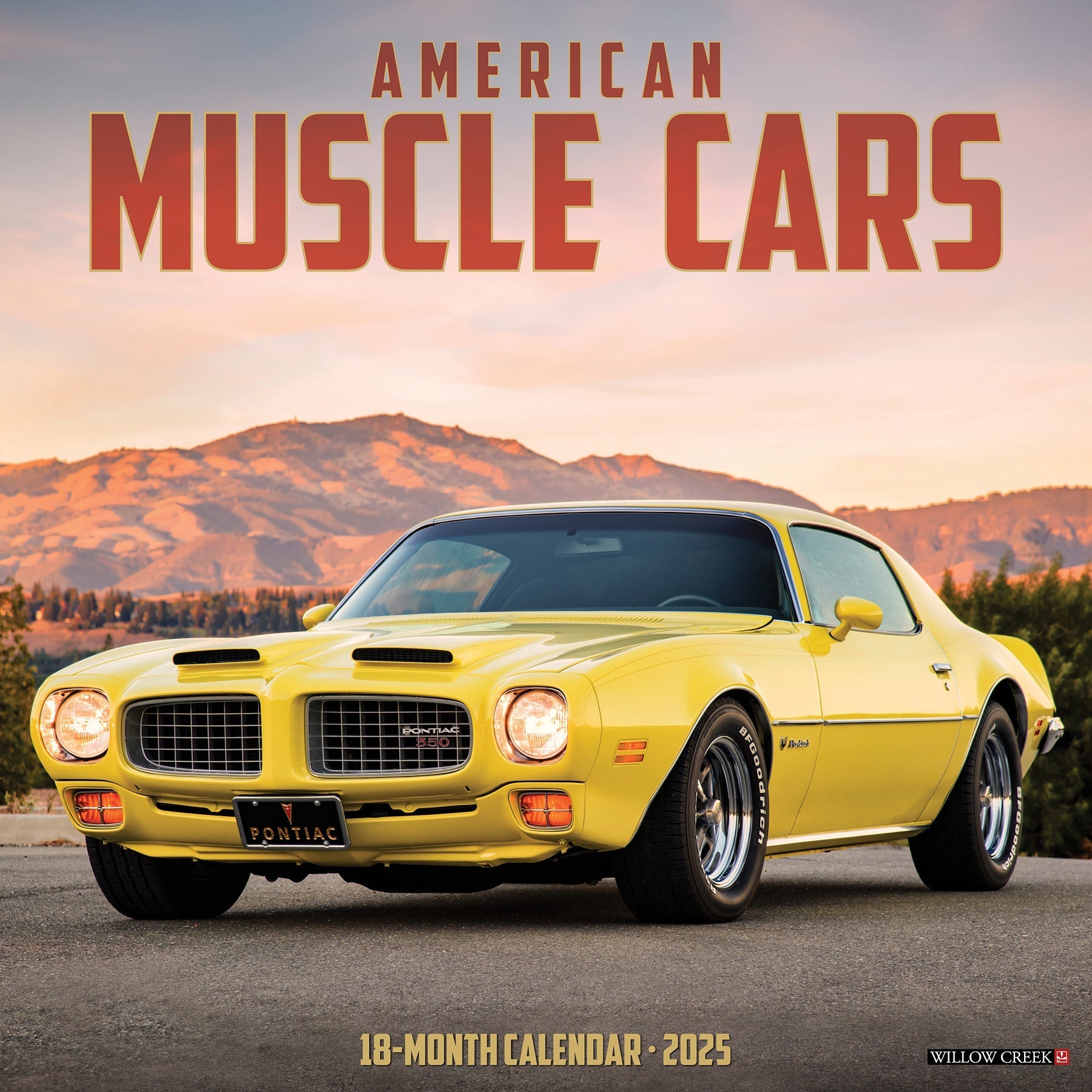 2025 American Muscle Cars - Square Wall Calendar (US Only)