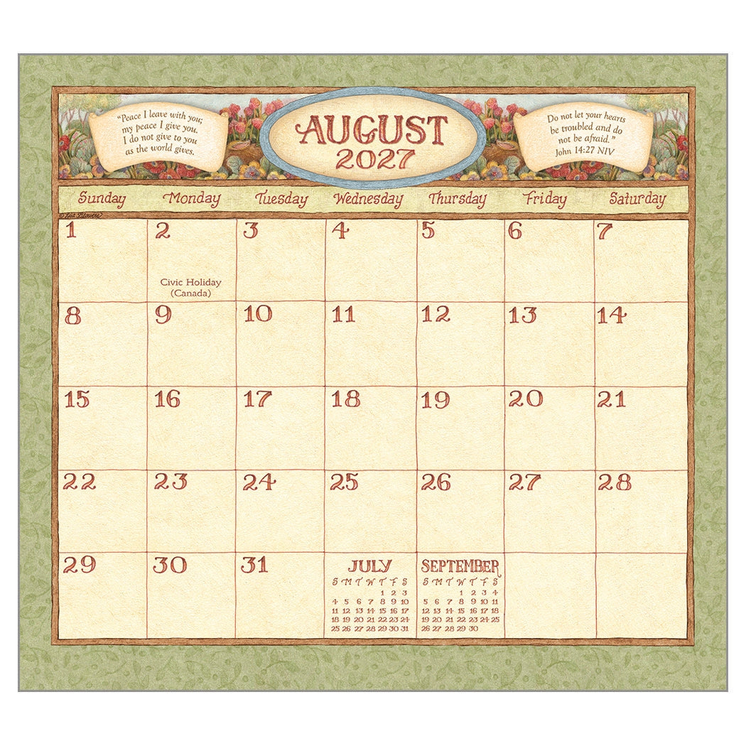 2027 Faithful Moments - Scripture - Deluxe Wall Calendar