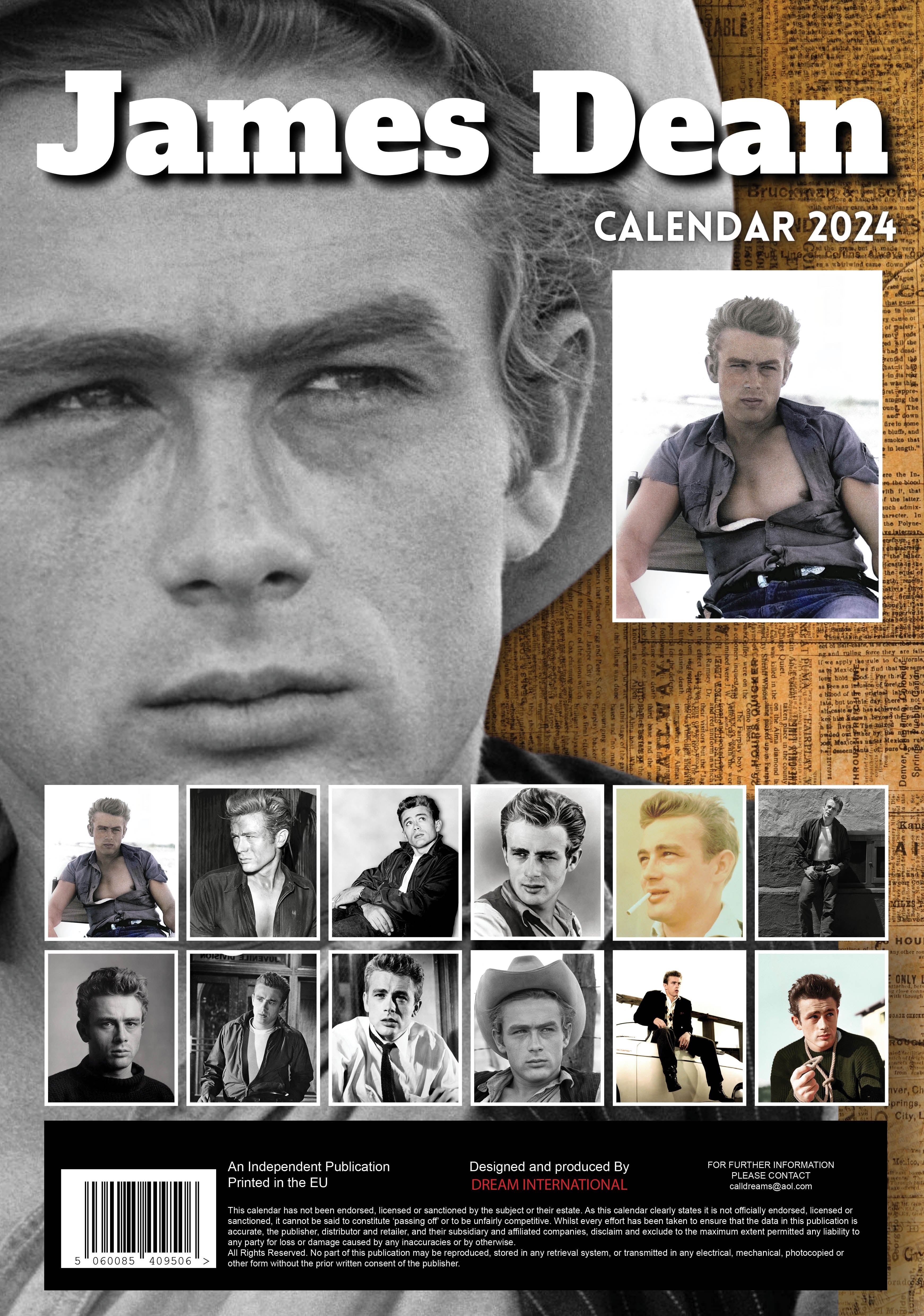 2024 James Dean - A3 Wall Calendar