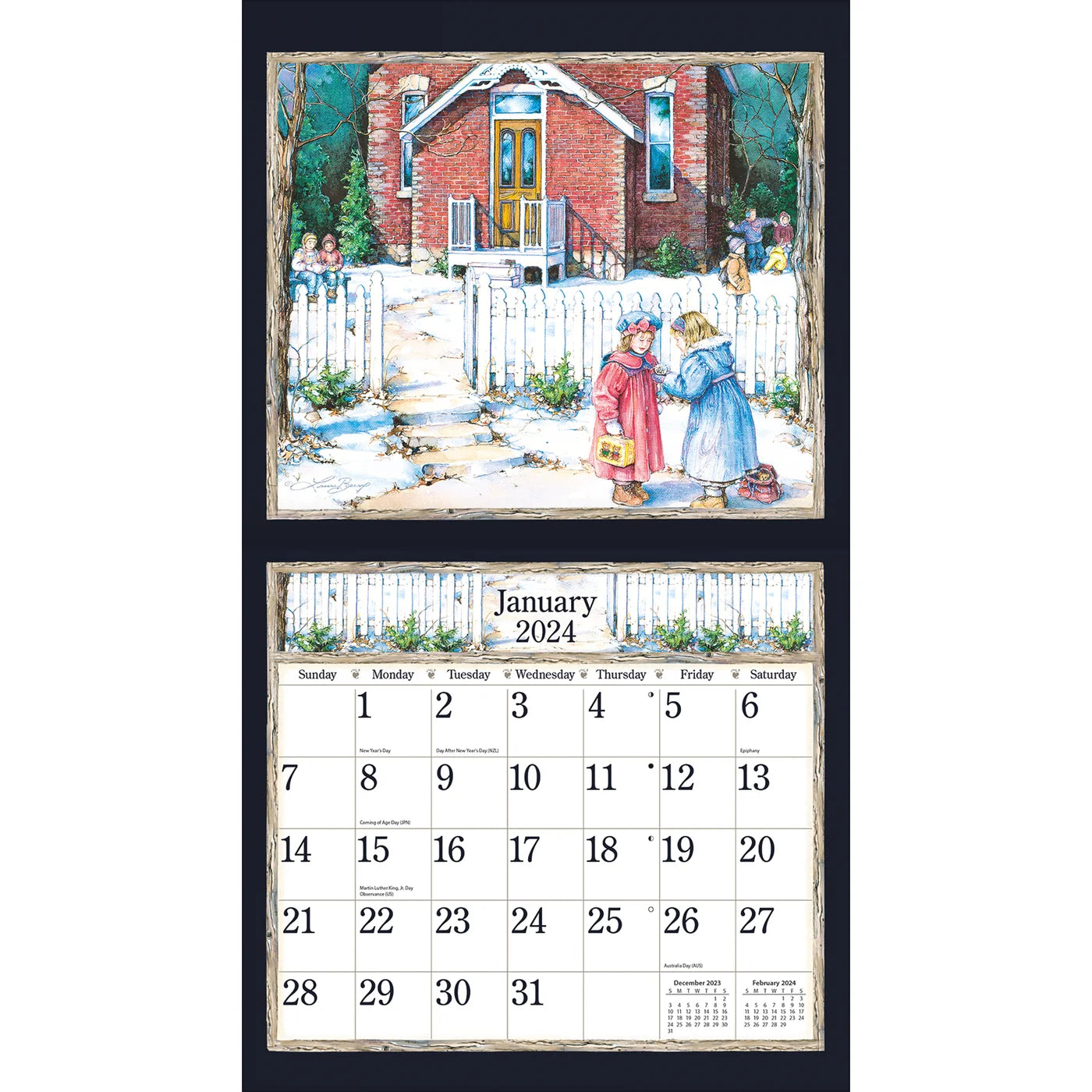 2024 LANG Country Welcome By Laura Berry - Deluxe Wall Calendar