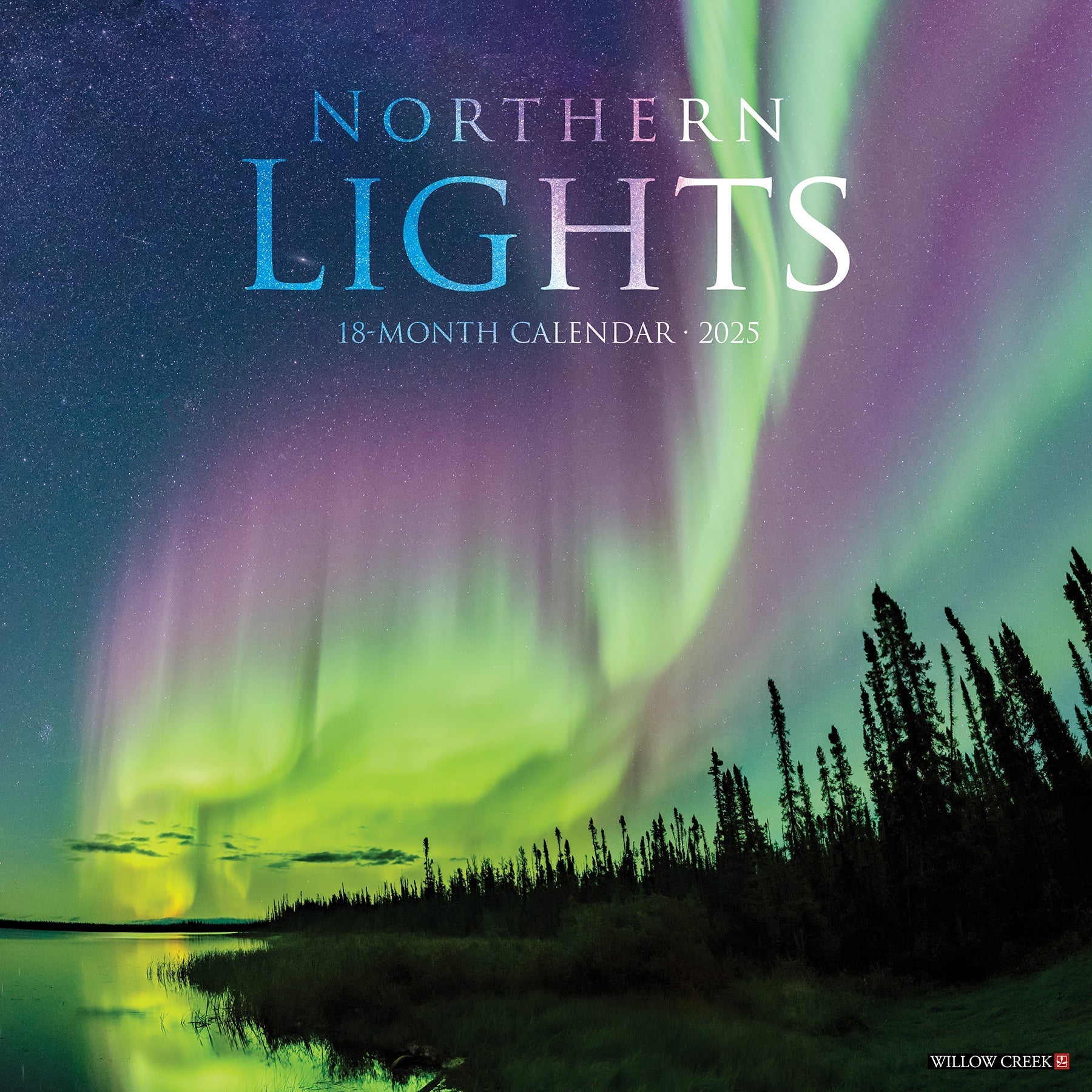 2025 Northern Lights - Square Wall Calendar (US Only)