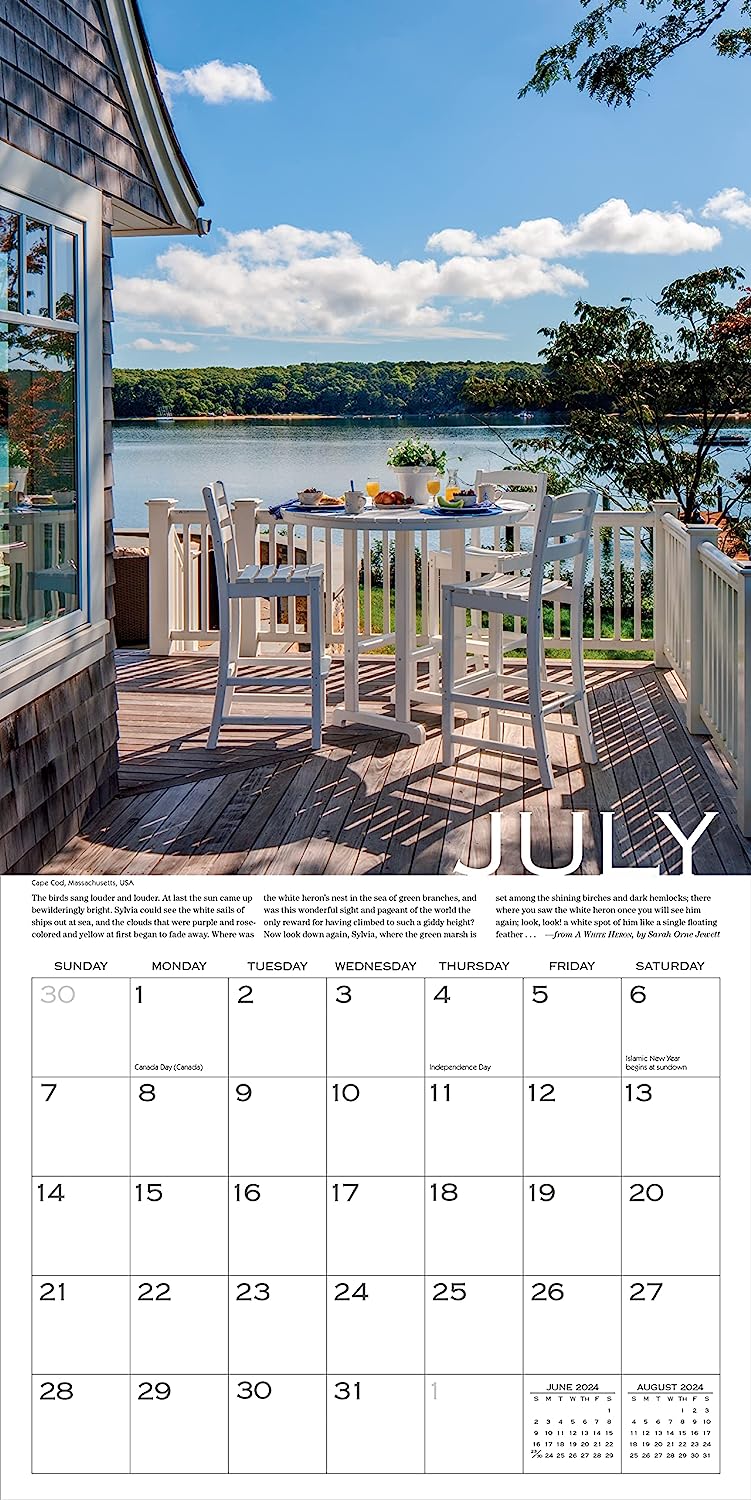 2024 Out On The Porch - Square Wall Calendar