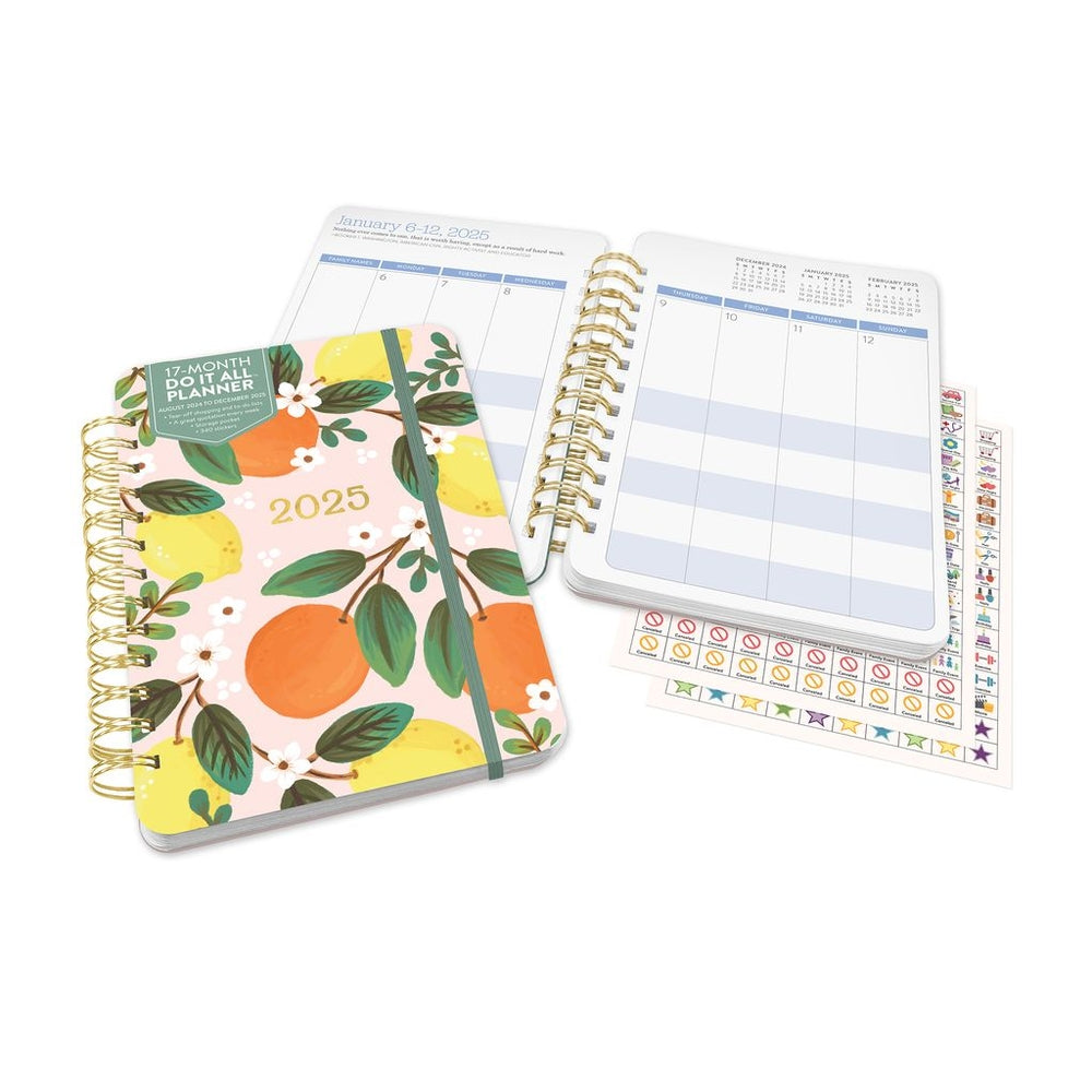 2025 Fruit & Flora - Do It All Weekly & Monthly Diary/Planner