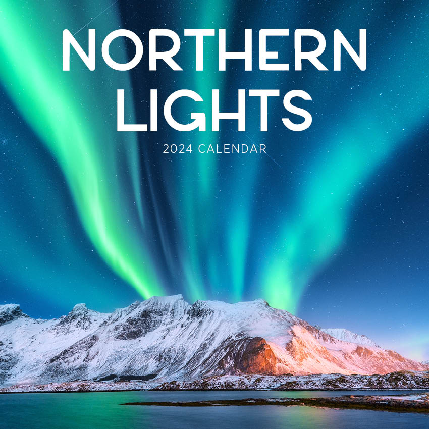 2024 Northern Lights (by Paper Pocket) - Square Wall Calendar