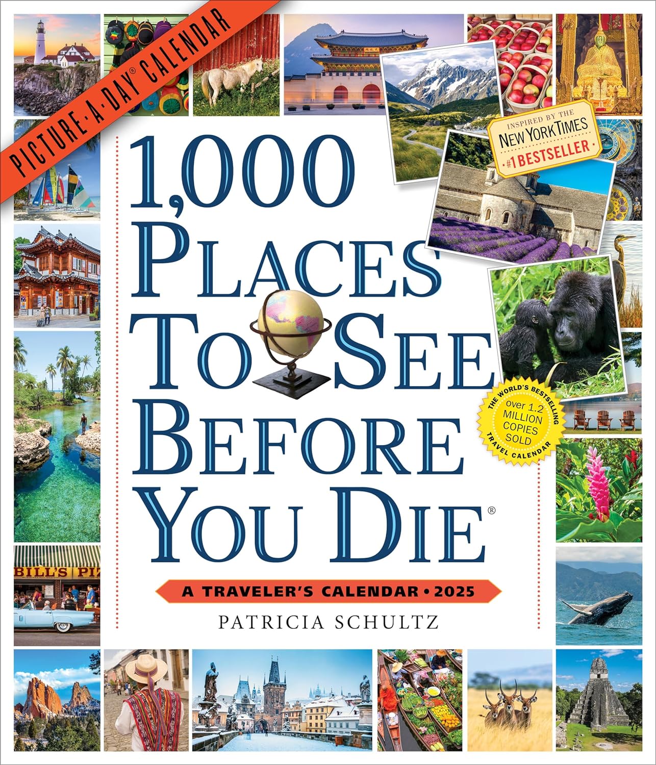 2025 1,000 Places to See Before You Die Picture-A-Day - Deluxe Wall Calendar